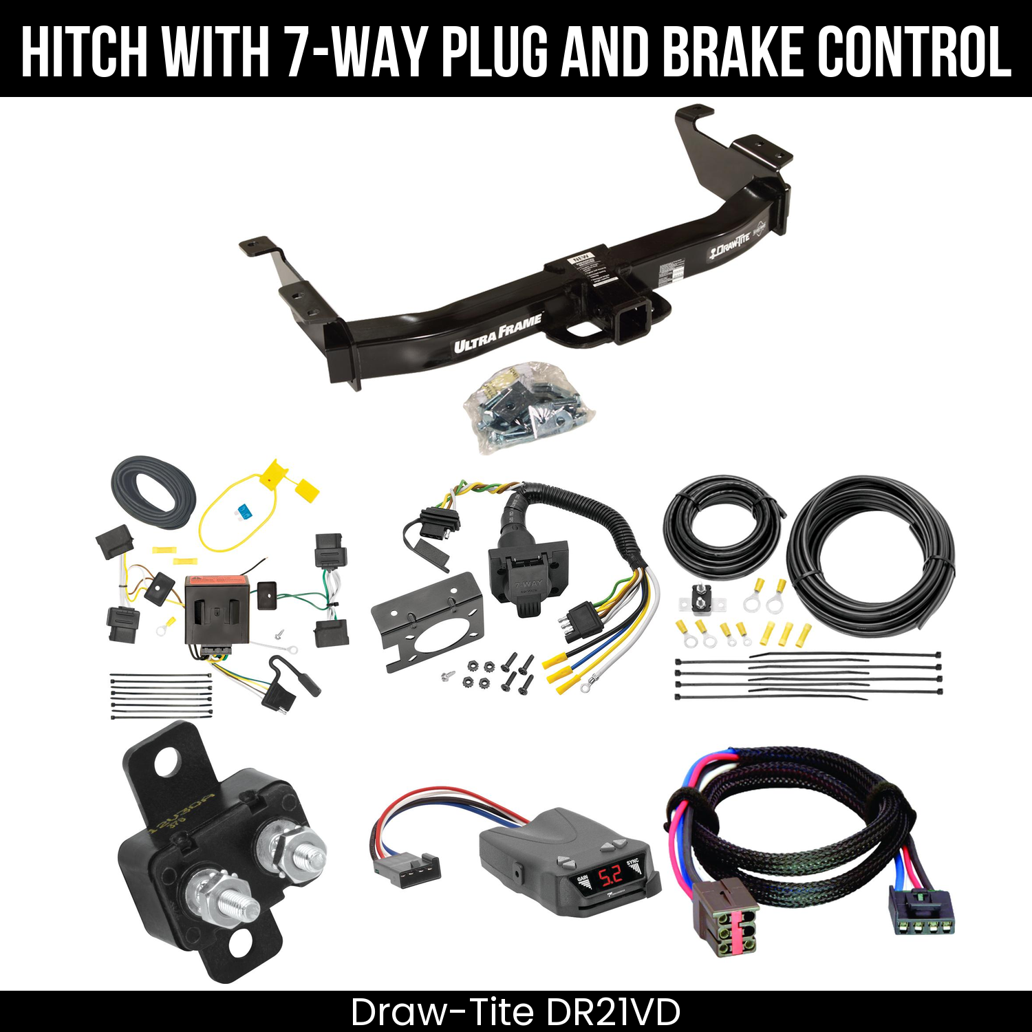 Trailer Hitch , 7-Way , Tekonsha Brakeman IV Brake Control