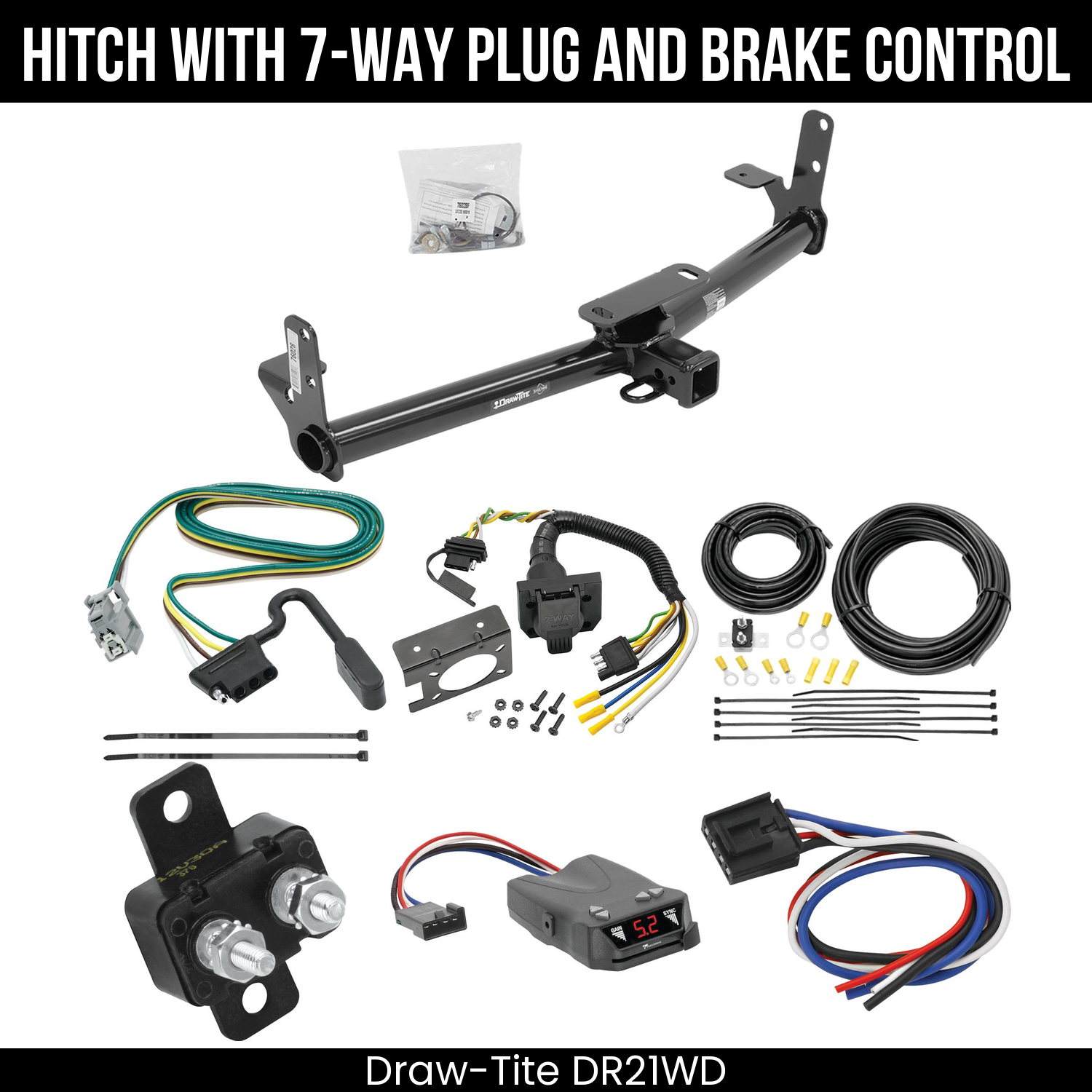 Trailer Hitch , 7-Way , Tekonsha Brakeman IV Brake Control