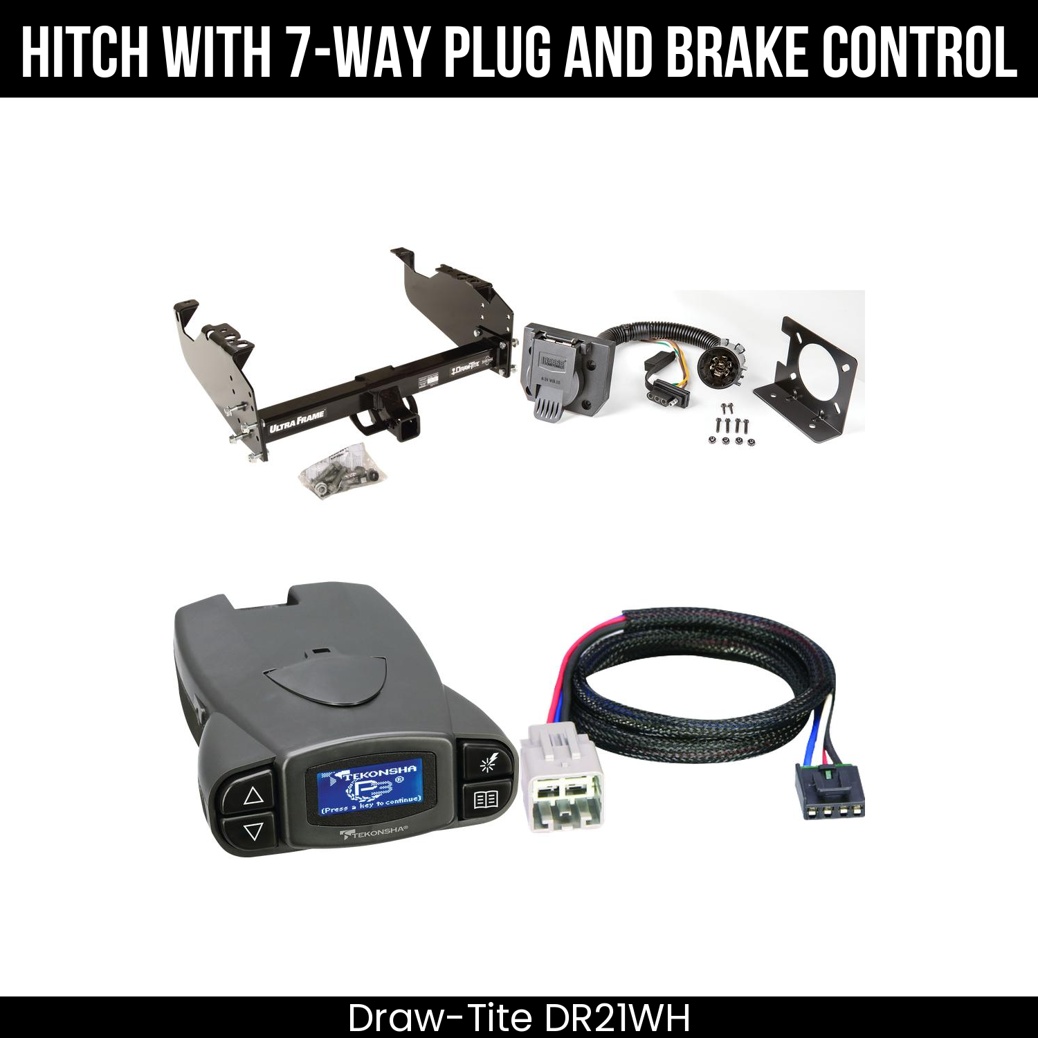 Trailer Hitch , 7-Way , Tekonsha Prodigy P3 Brake Control
