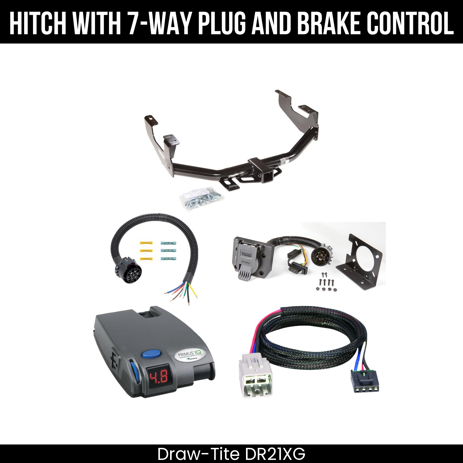 Trailer Hitch , 7-Way , Tekonsha Primus IQ Brake Control