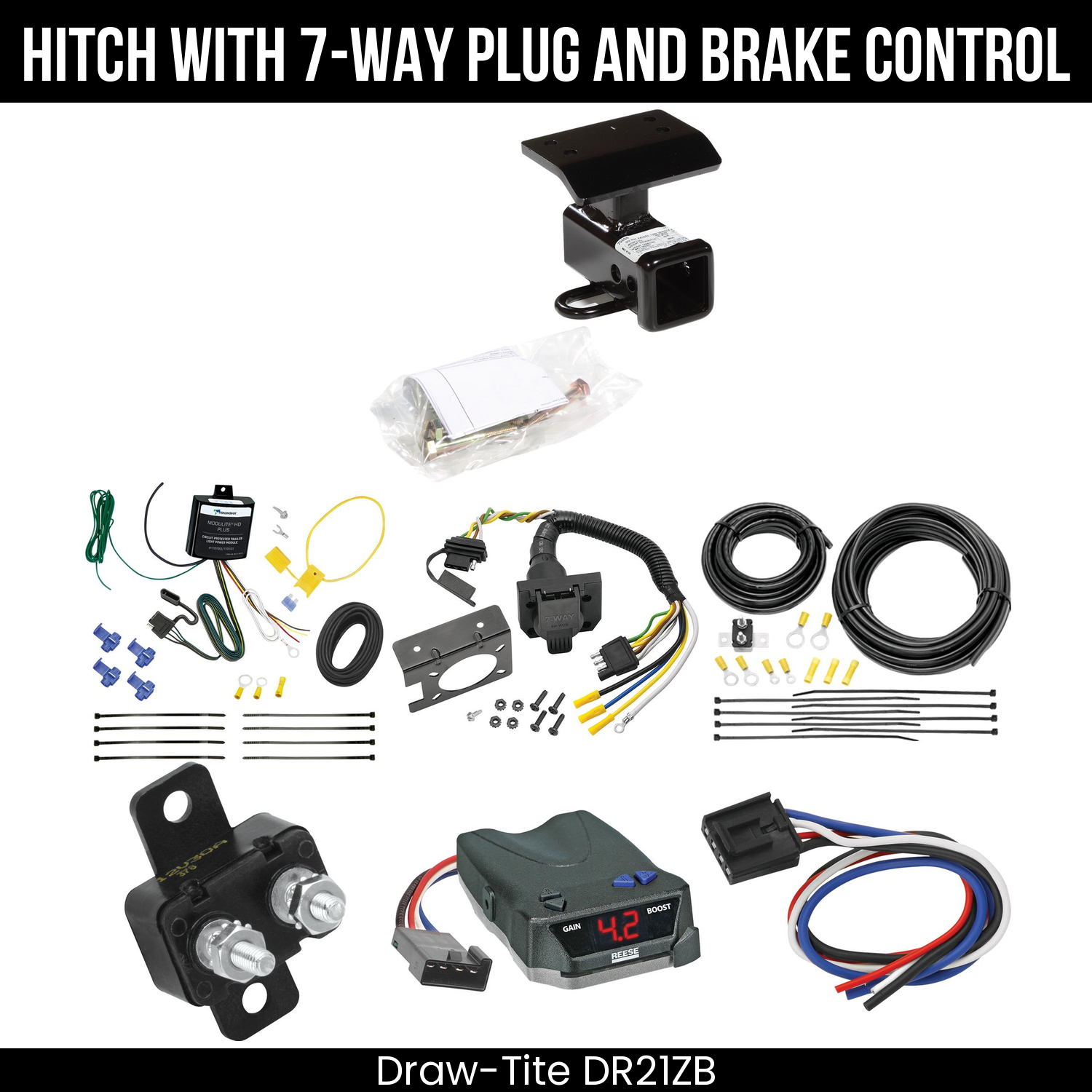 Trailer Hitch , 7-Way , Reese Brake EVN Control