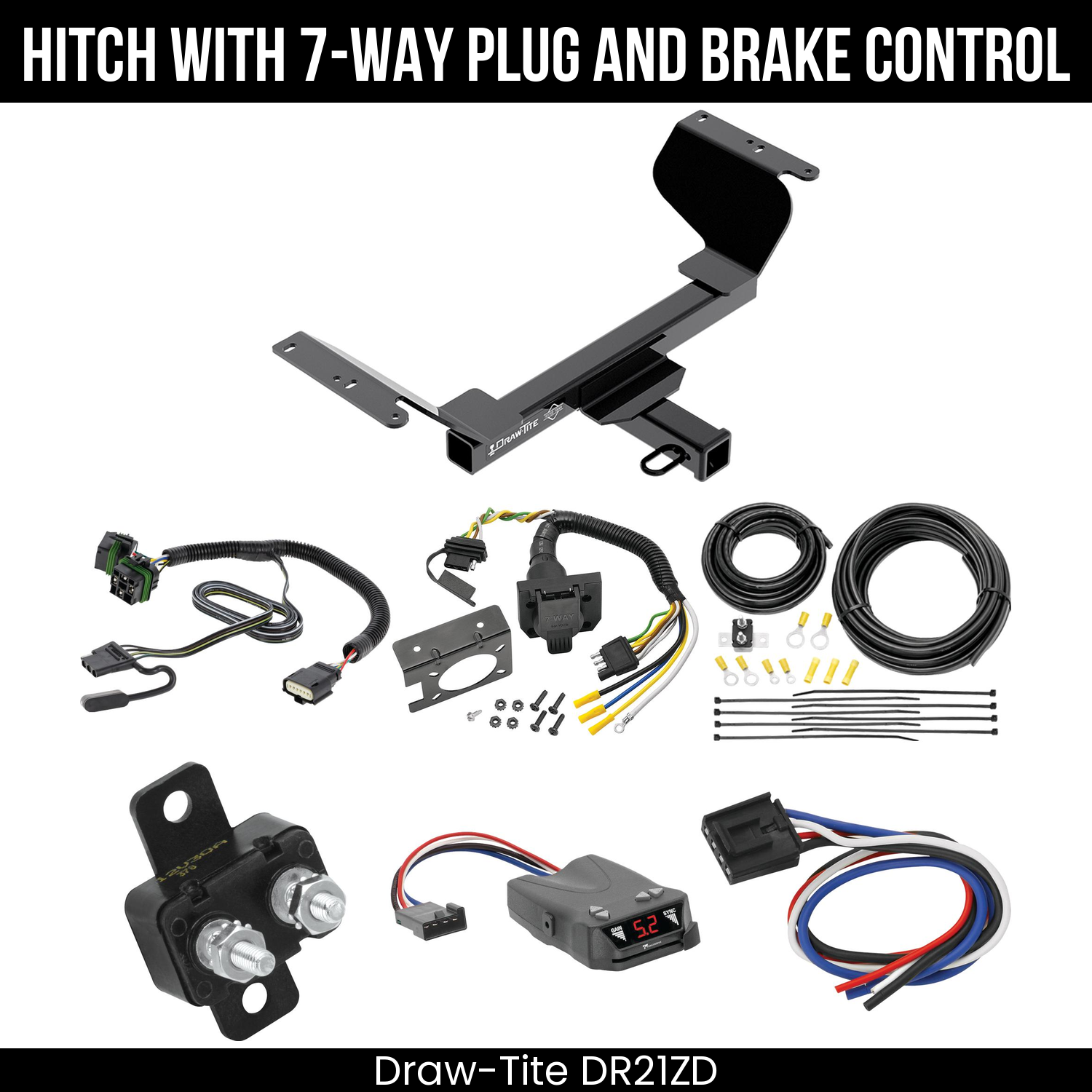 Trailer Hitch , 7-Way , Tekonsha Brakeman IV Brake Control