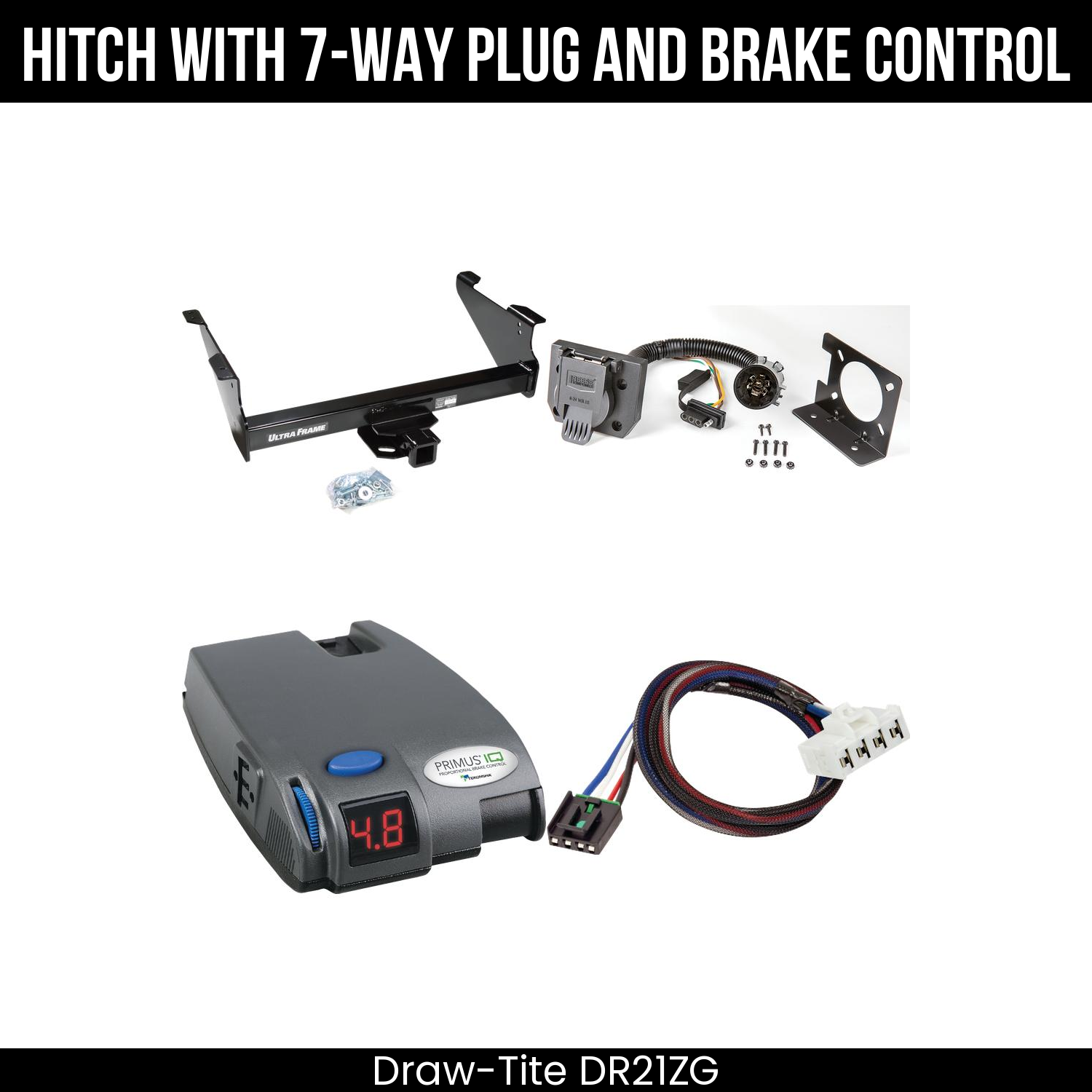 Trailer Hitch , 7-Way , Tekonsha Primus IQ Brake Control