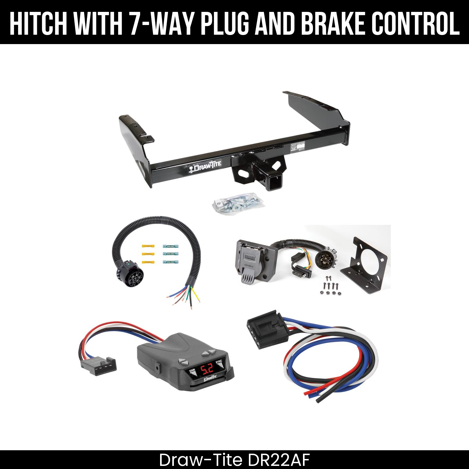 Trailer Hitch , 7-Way , Draw-Tite Activator IV Brake Control