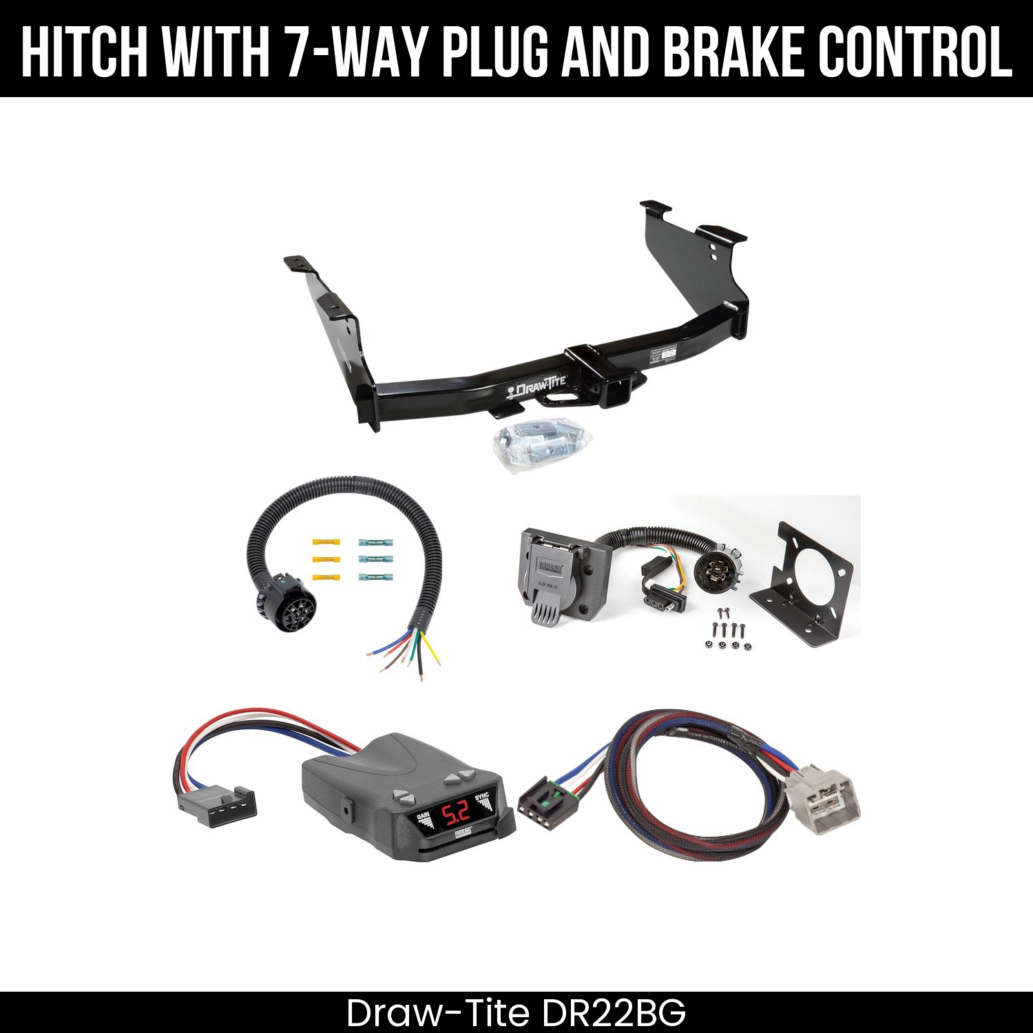 Trailer Hitch , 7-Way , Reese Brakeman IV Brake Control