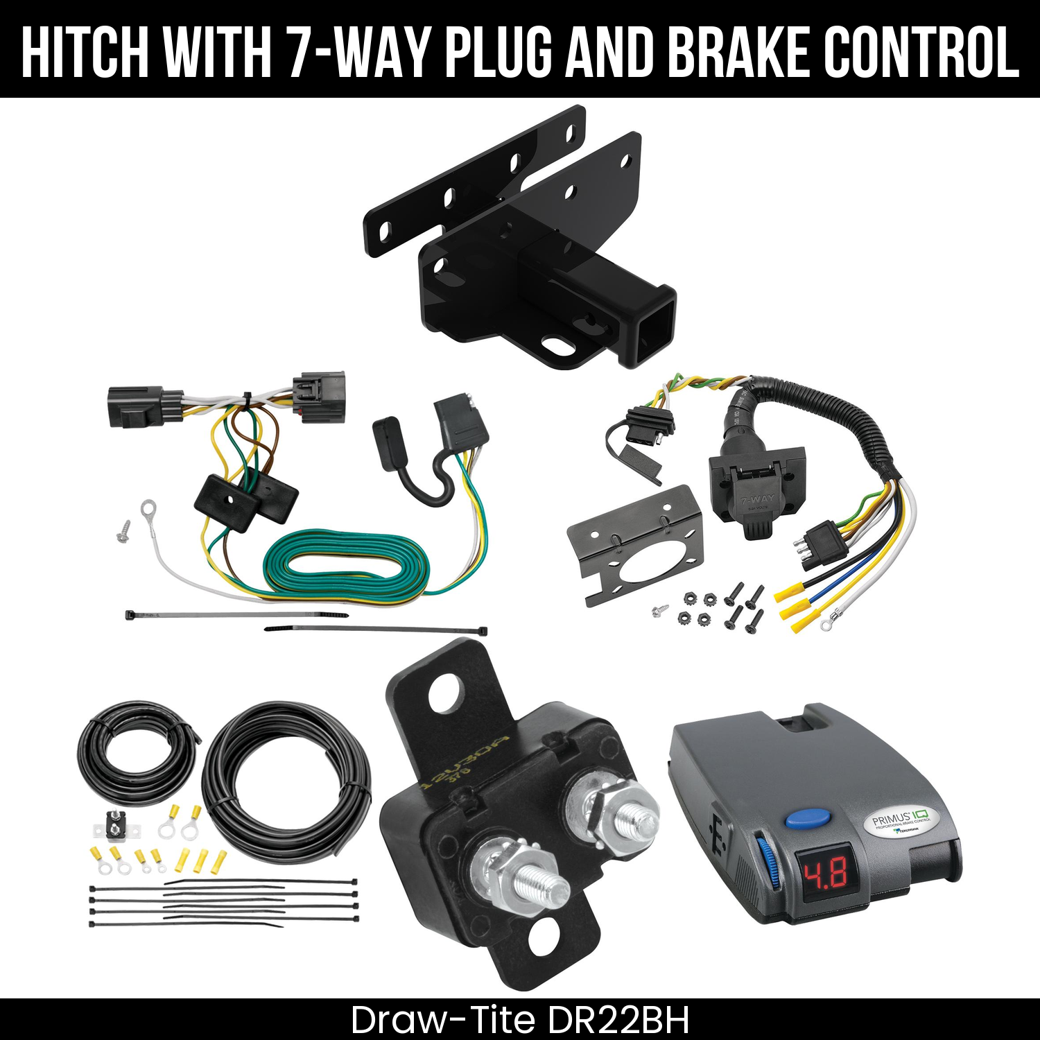 Trailer Hitch , 7-Way , Tekonsha Primus IQ Brake Control