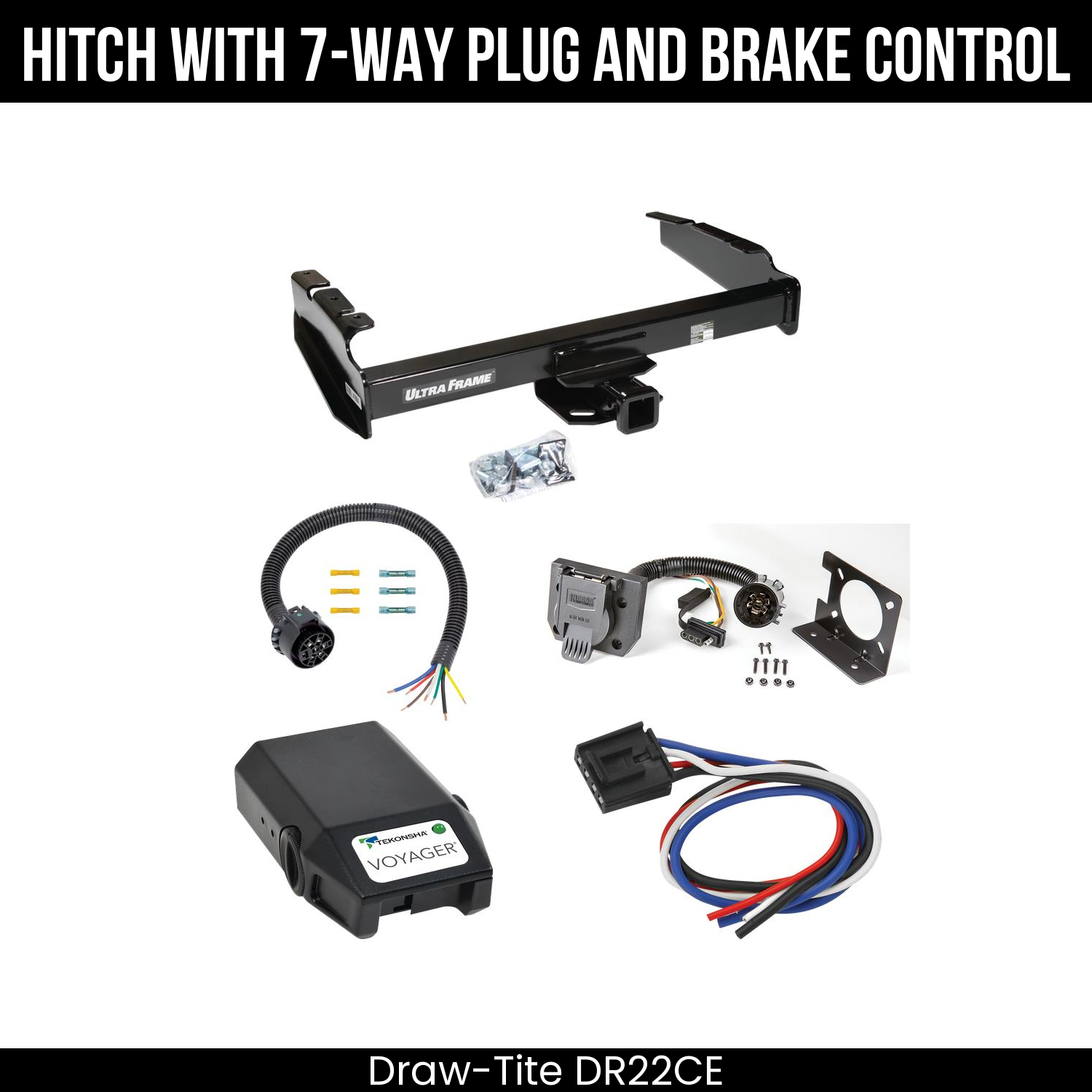 Trailer Hitch , 7-Way , Tekonsha Voyager Brake Control