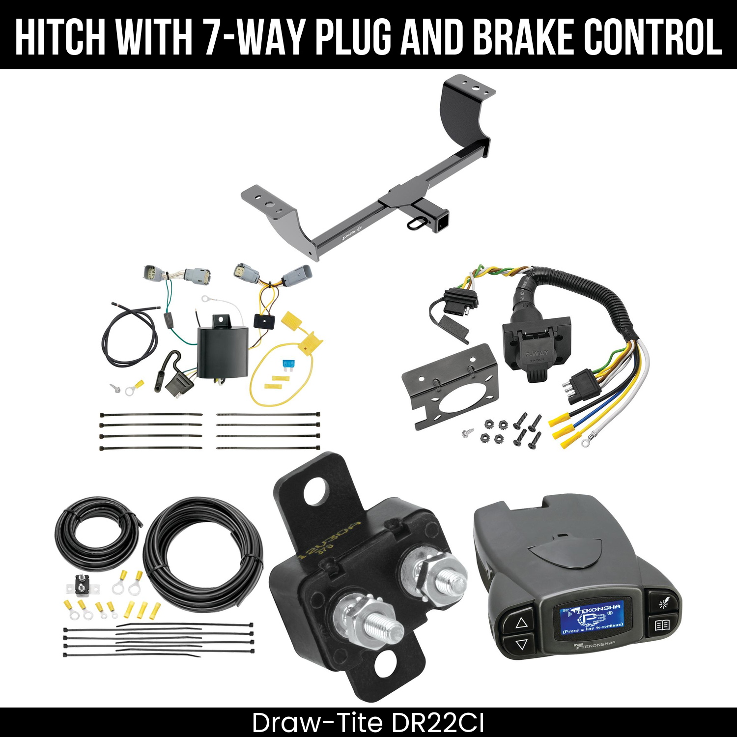 Trailer Hitch , 7-Way , Tekonsha Prodigy P3 Brake Control