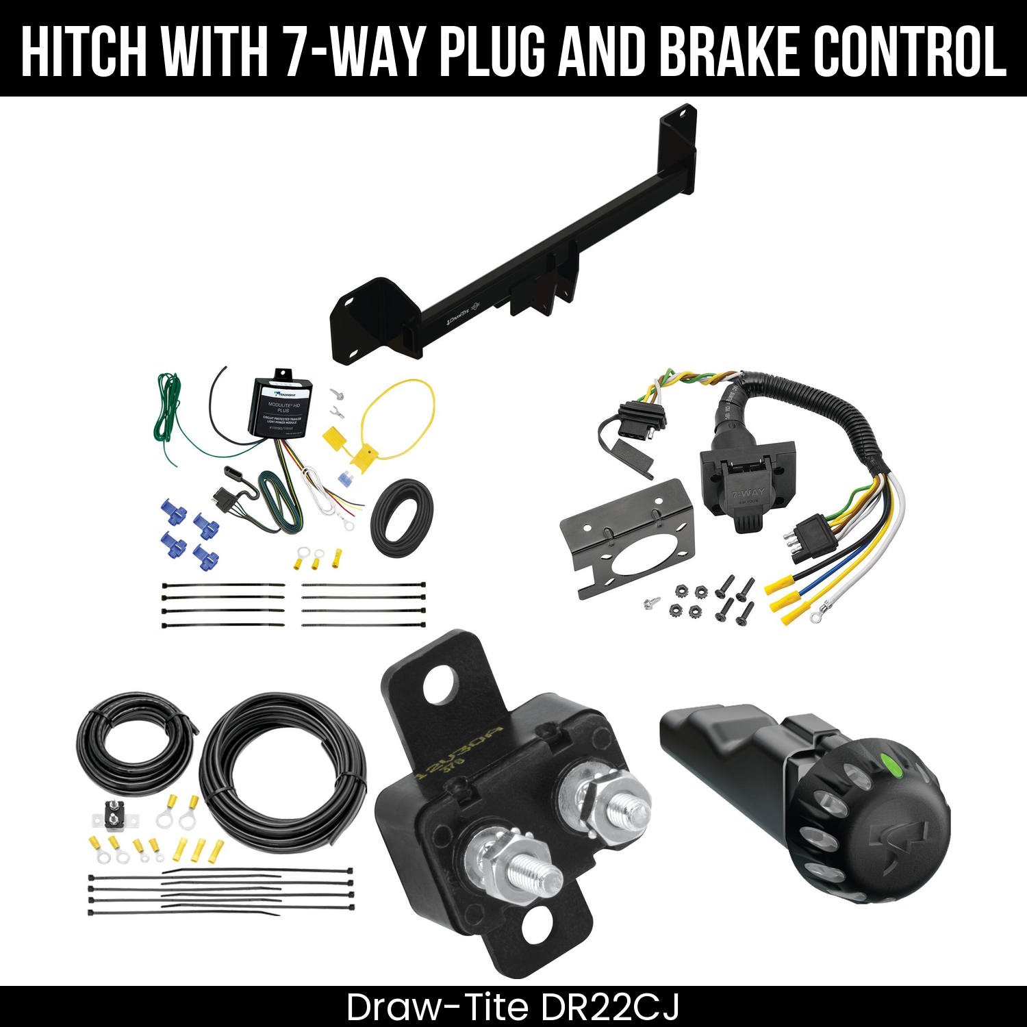 Trailer Hitch , 7-Way , Tekonsha Voyager iD Smart Brake Control
