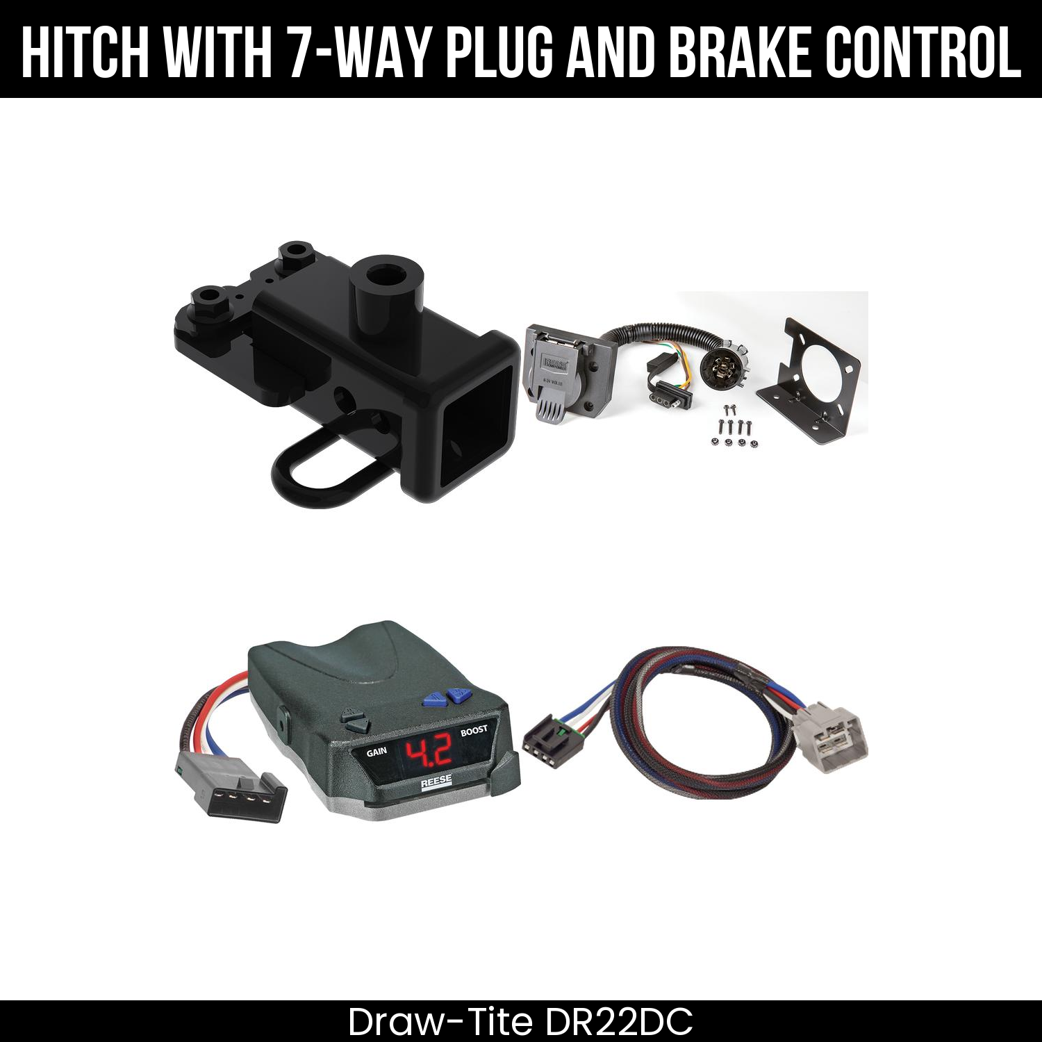 Trailer Hitch , 7-Way , Reese Brake EVN Control