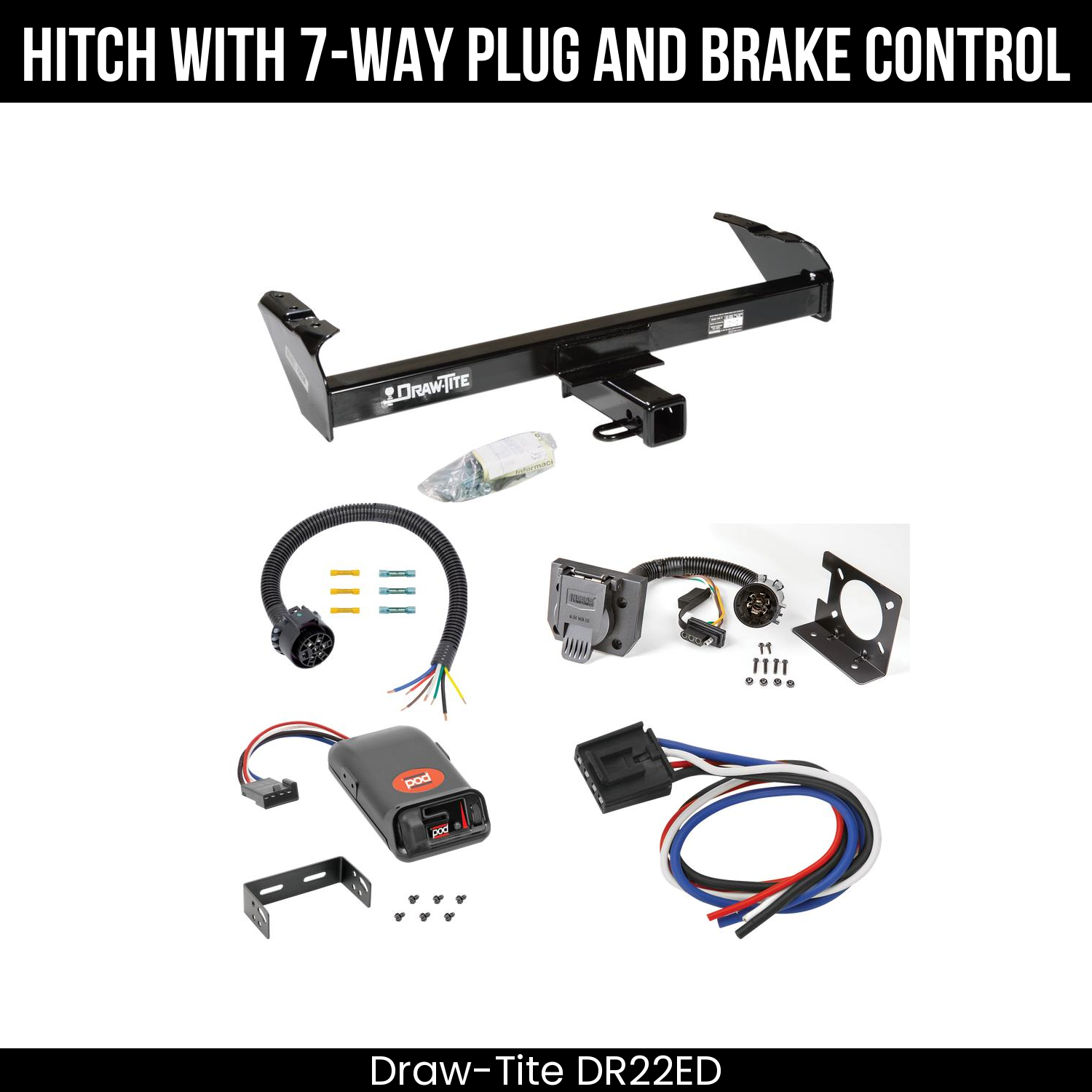 Trailer Hitch , 7-Way , Pro Series POD Brake Control