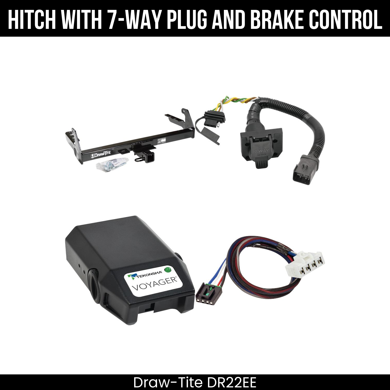 Trailer Hitch , 7-Way , Tekonsha Voyager Brake Control