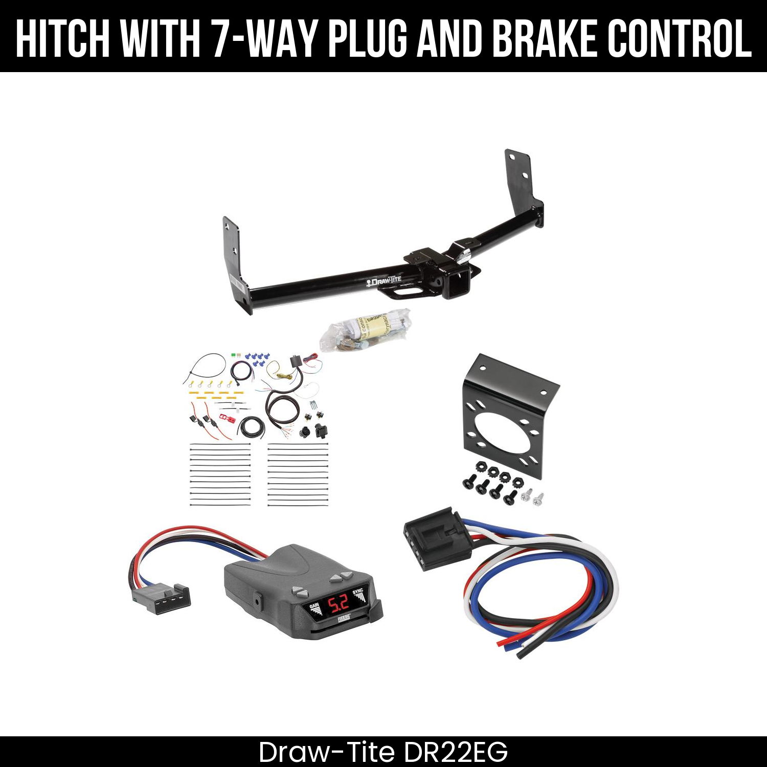 Trailer Hitch , 7-Way , Reese Brakeman IV Brake Control