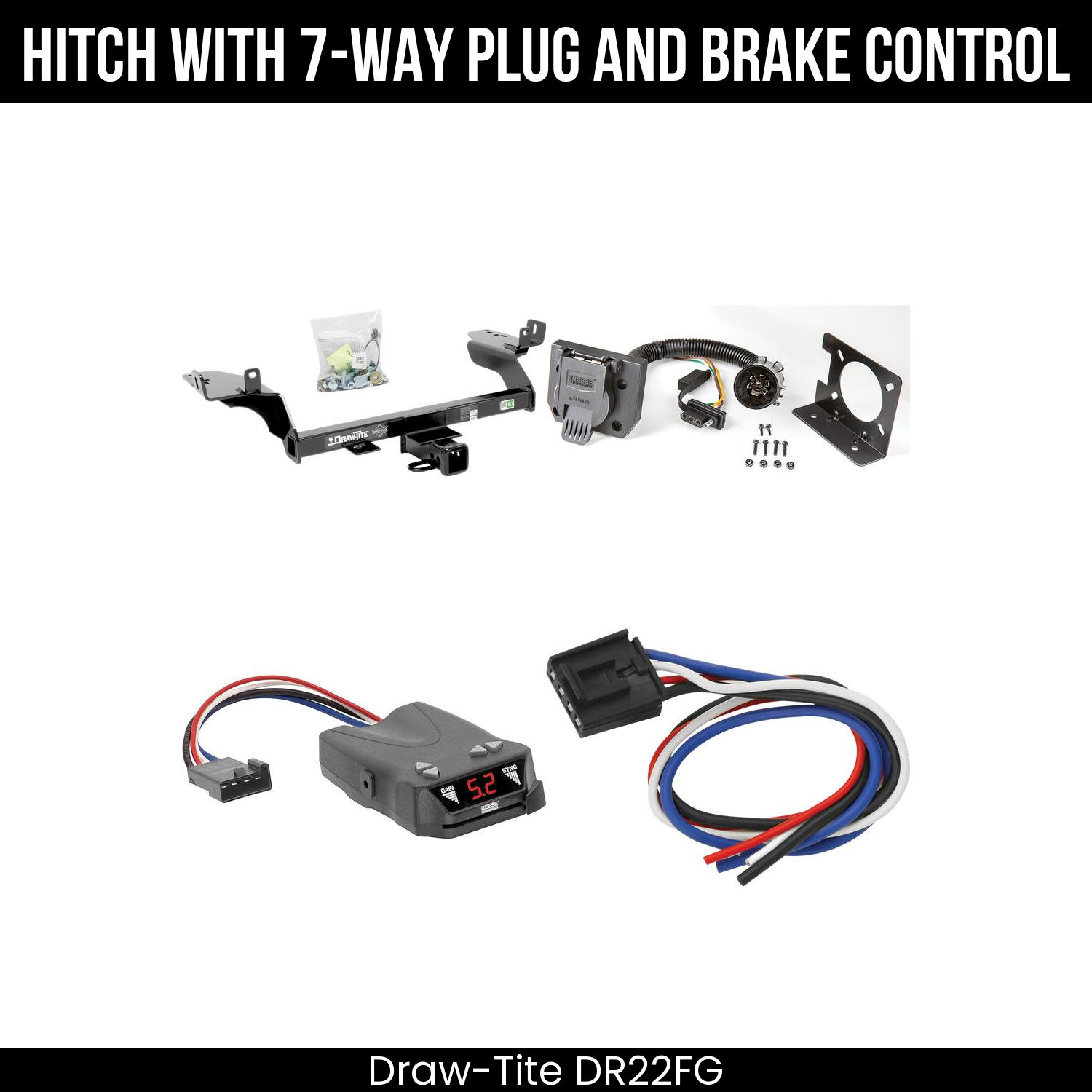 Trailer Hitch , 7-Way , Reese Brakeman IV Brake Control