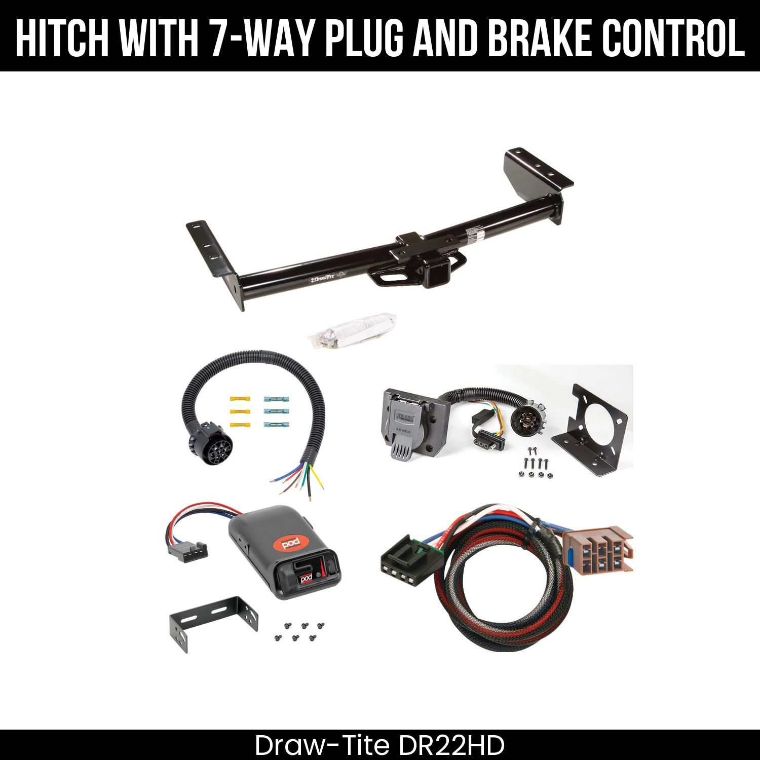 Trailer Hitch , 7-Way , Pro Series POD Brake Control