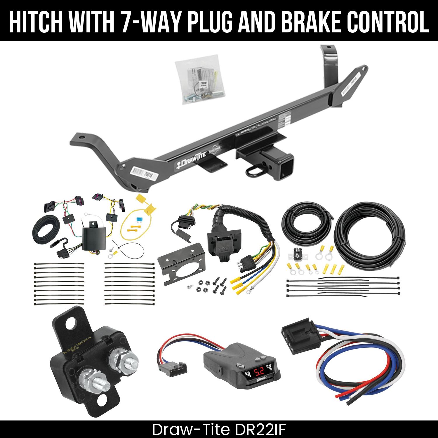 Trailer Hitch , 7-Way , Draw-Tite Activator IV Brake Control