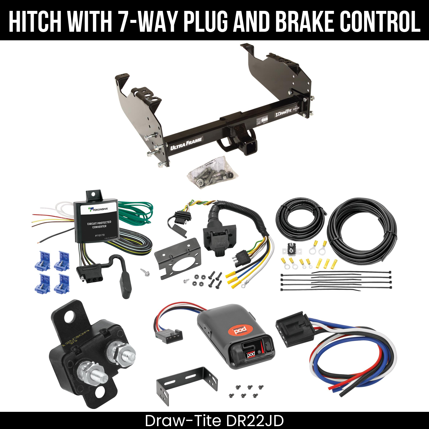 Trailer Hitch , 7-Way , Pro Series POD Brake Control