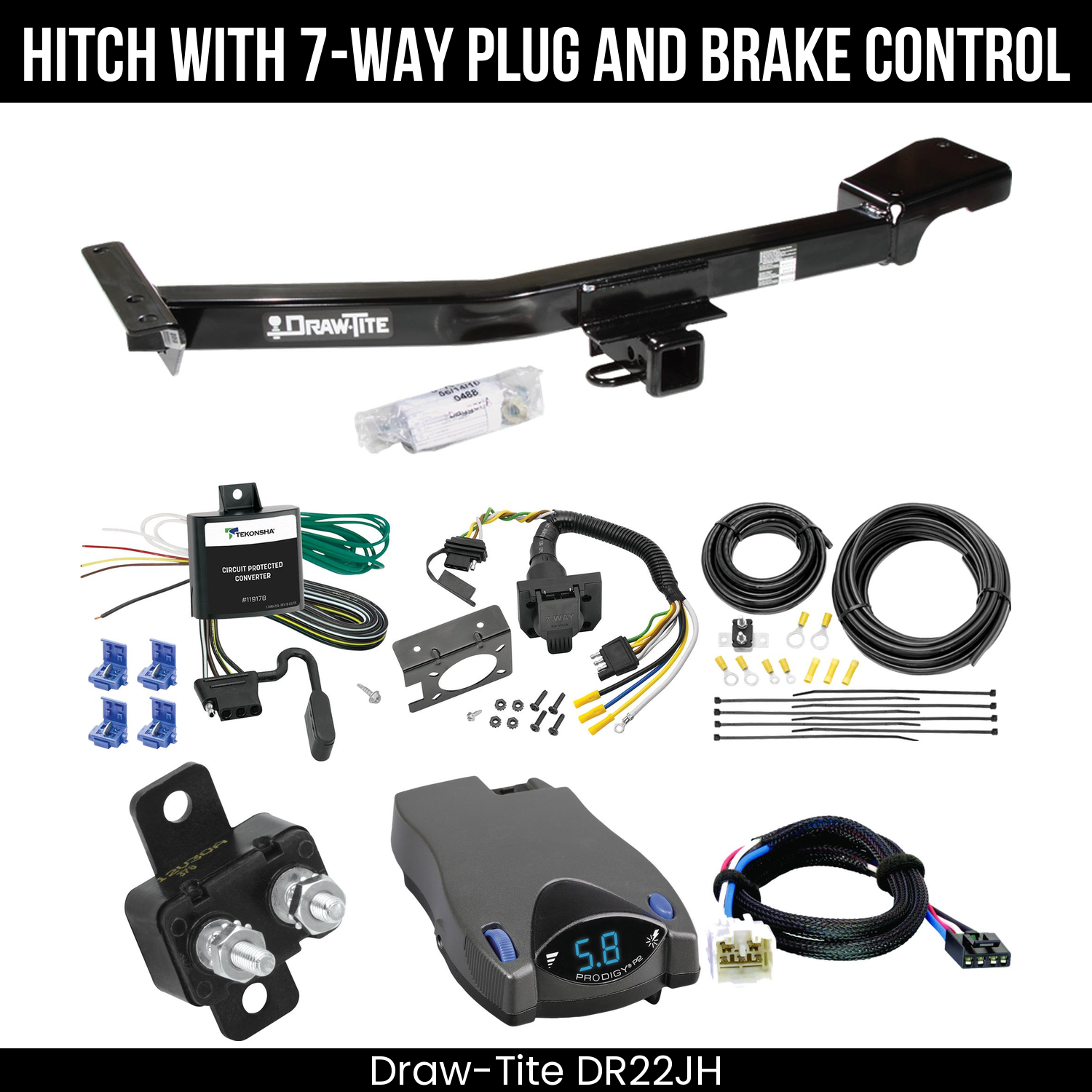 Trailer Hitch , 7-Way , Tekonsha Prodigy P2 Brake Control