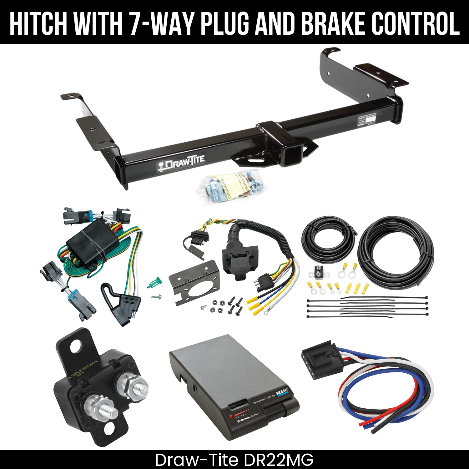 Trailer Hitch , 7-Way , Reese Brakeman Brake Control