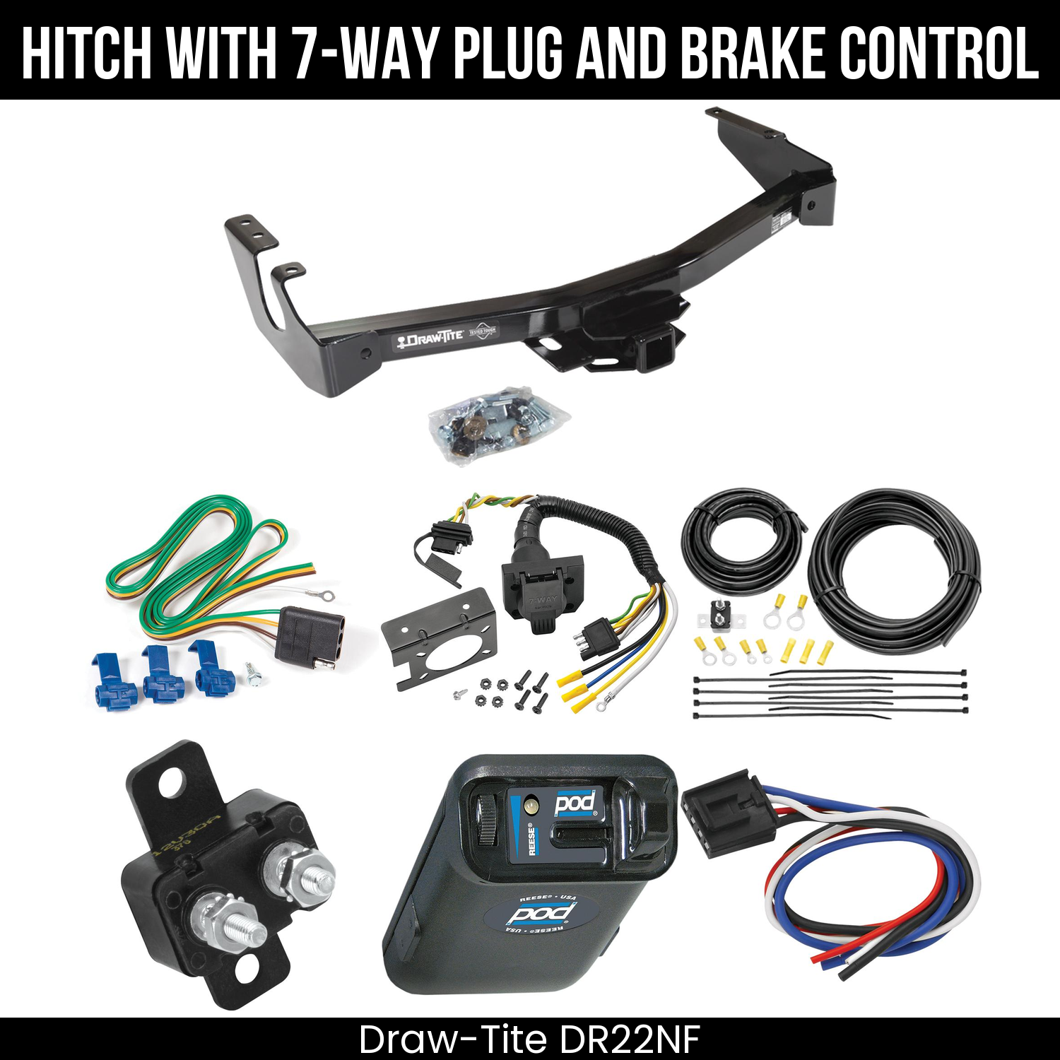 Trailer Hitch , 7-Way , Reese POD Brake Control