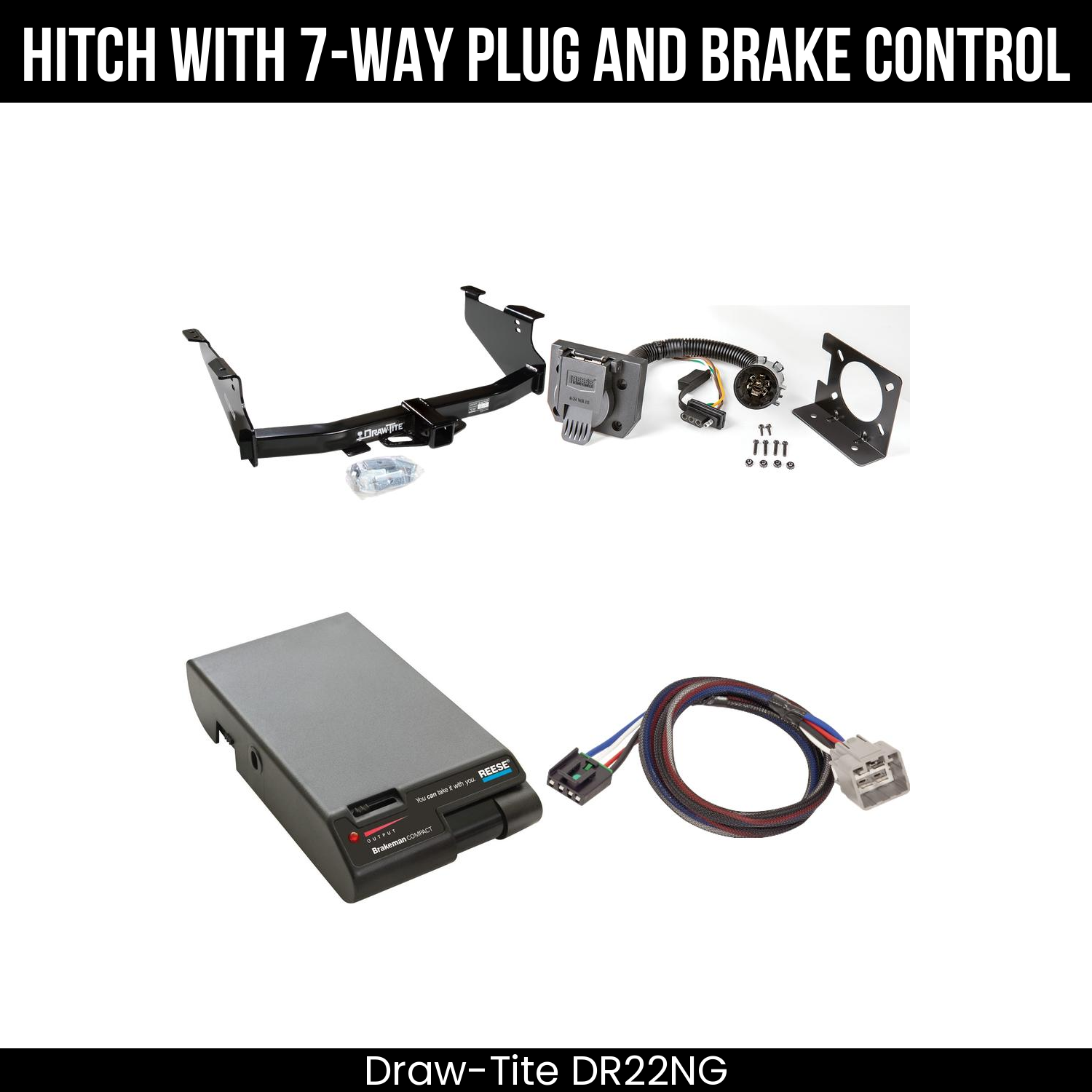 Trailer Hitch , 7-Way , Reese Brakeman Brake Control