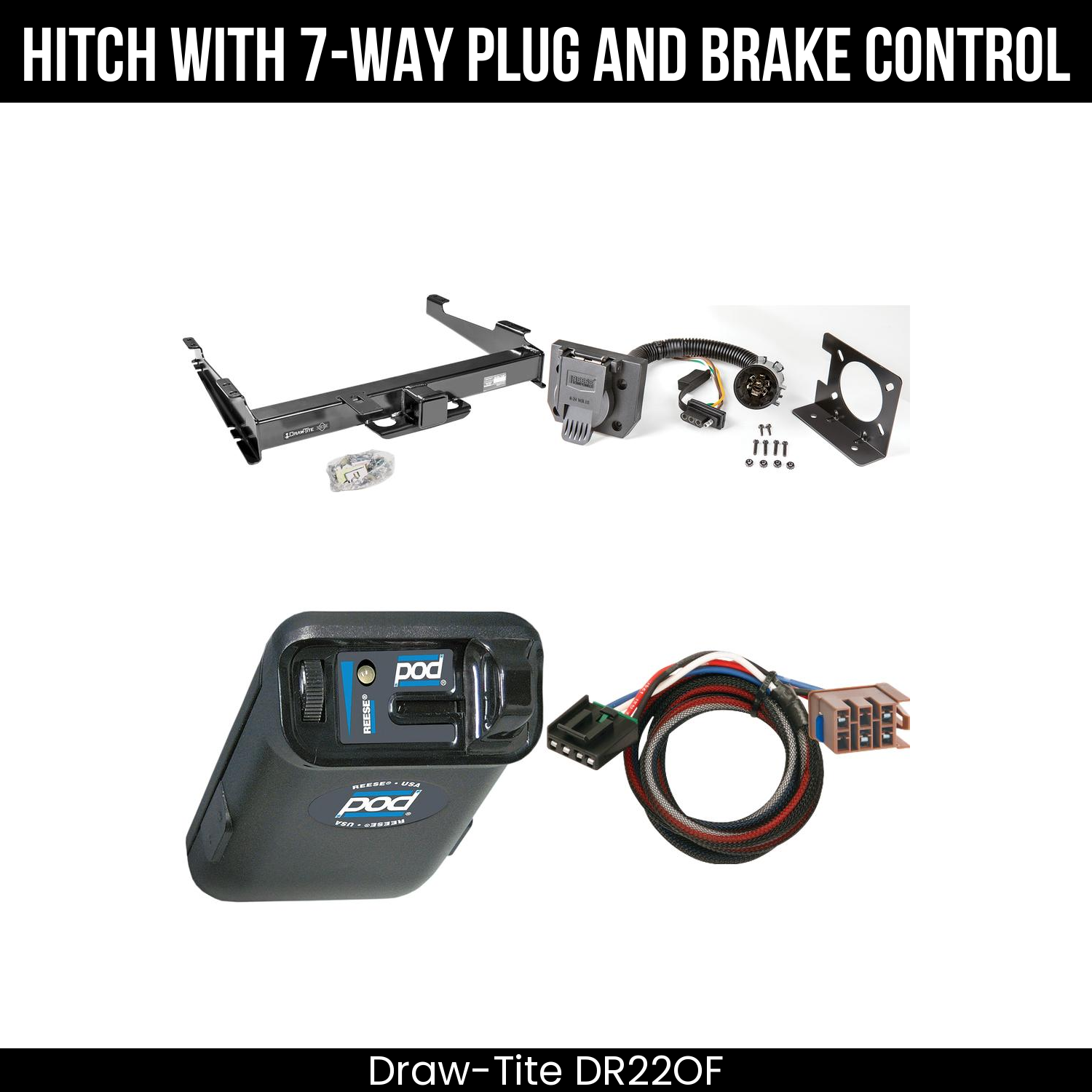 Trailer Hitch , 7-Way , Reese POD Brake Control