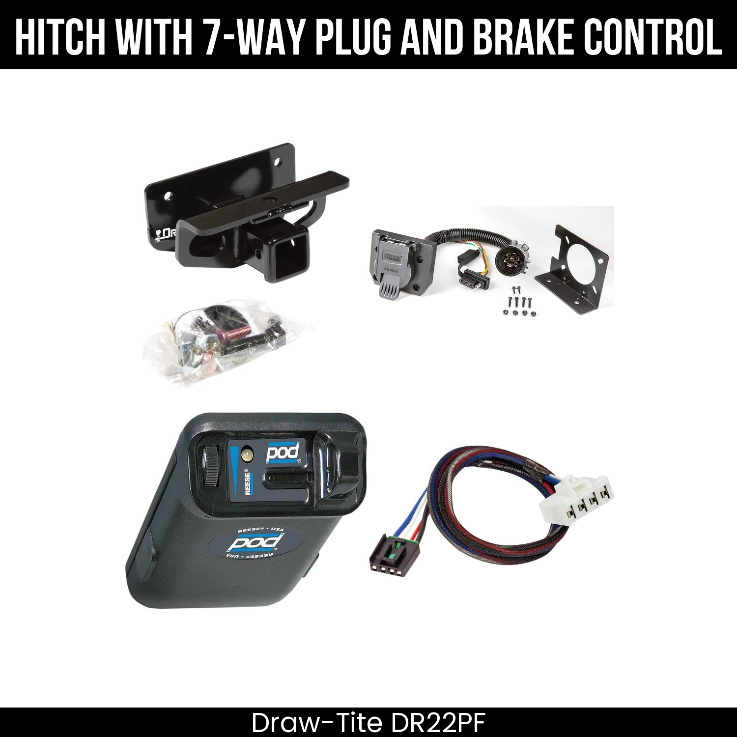 Trailer Hitch , 7-Way , Reese POD Brake Control