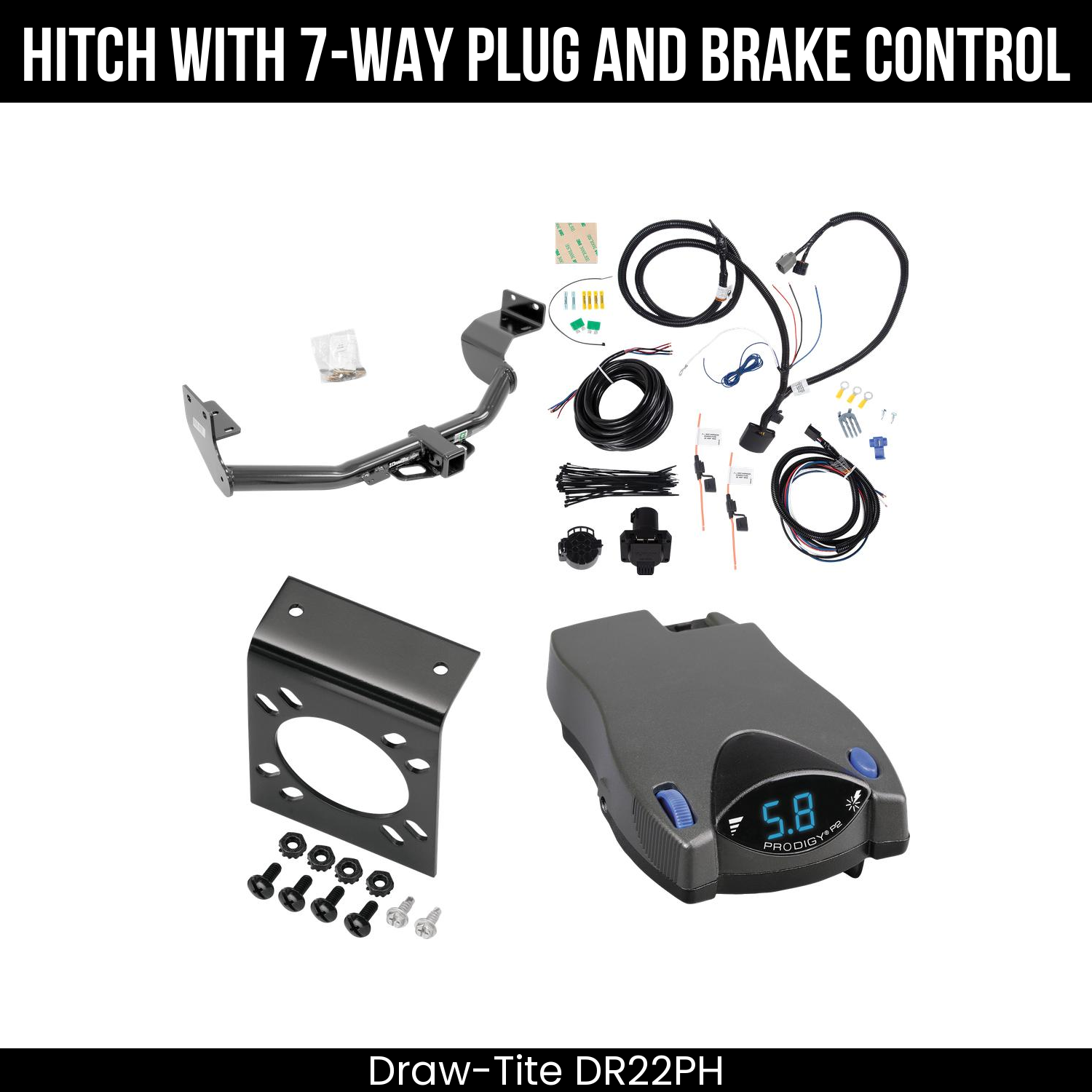 Trailer Hitch , 7-Way , Tekonsha Prodigy P2 Brake Control
