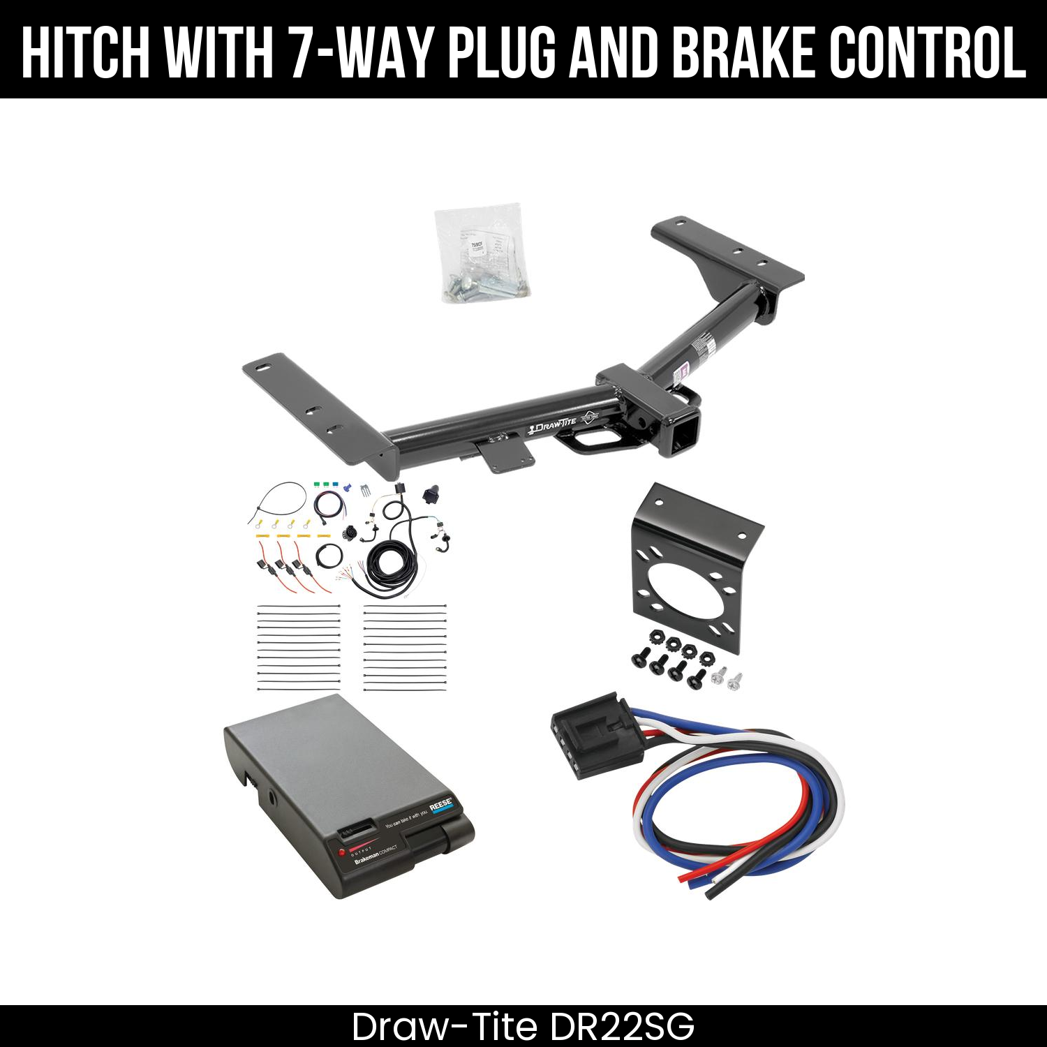 Trailer Hitch , 7-Way , Reese Brakeman Brake Control