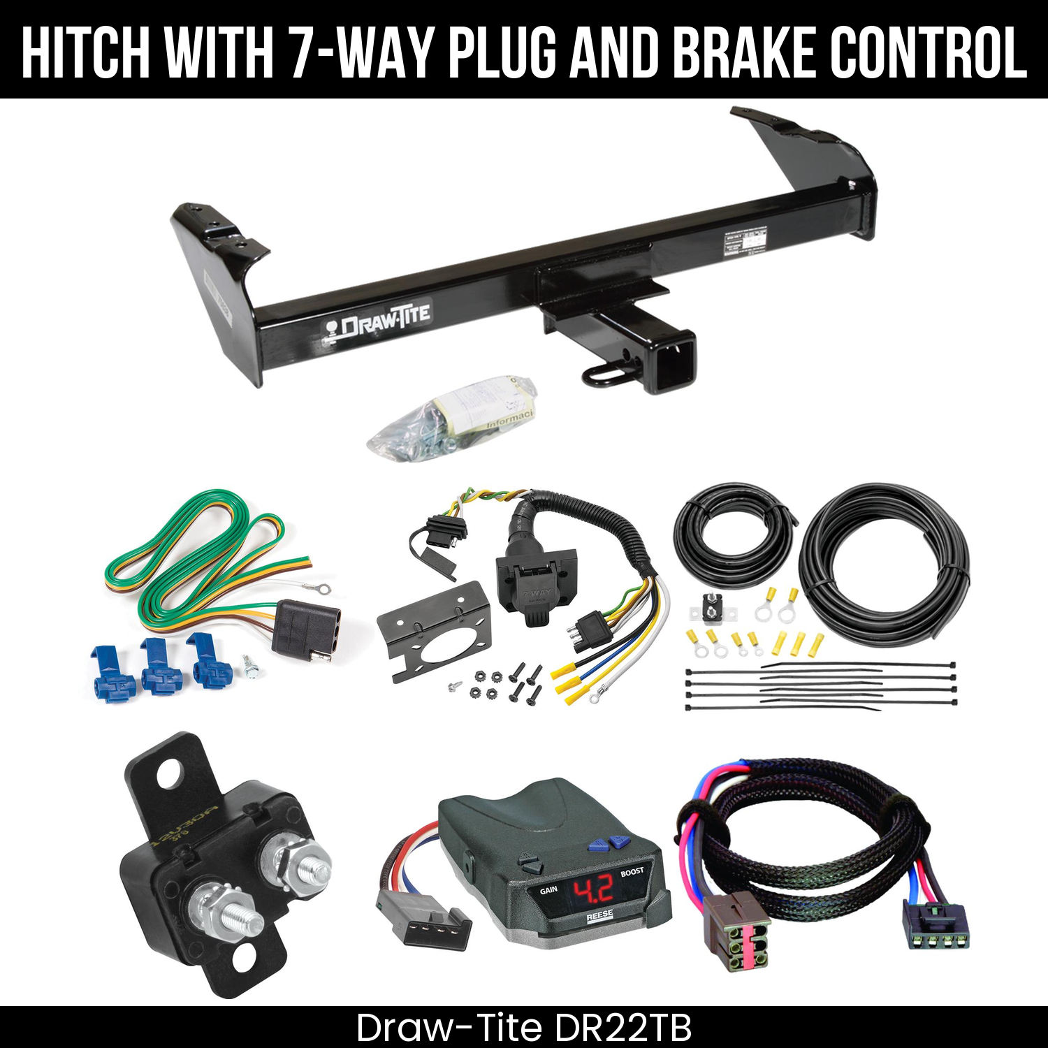 Trailer Hitch , 7-Way , Reese Brake EVN Control