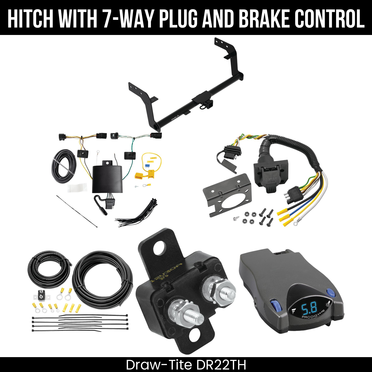 Trailer Hitch , 7-Way , Tekonsha Prodigy P2 Brake Control