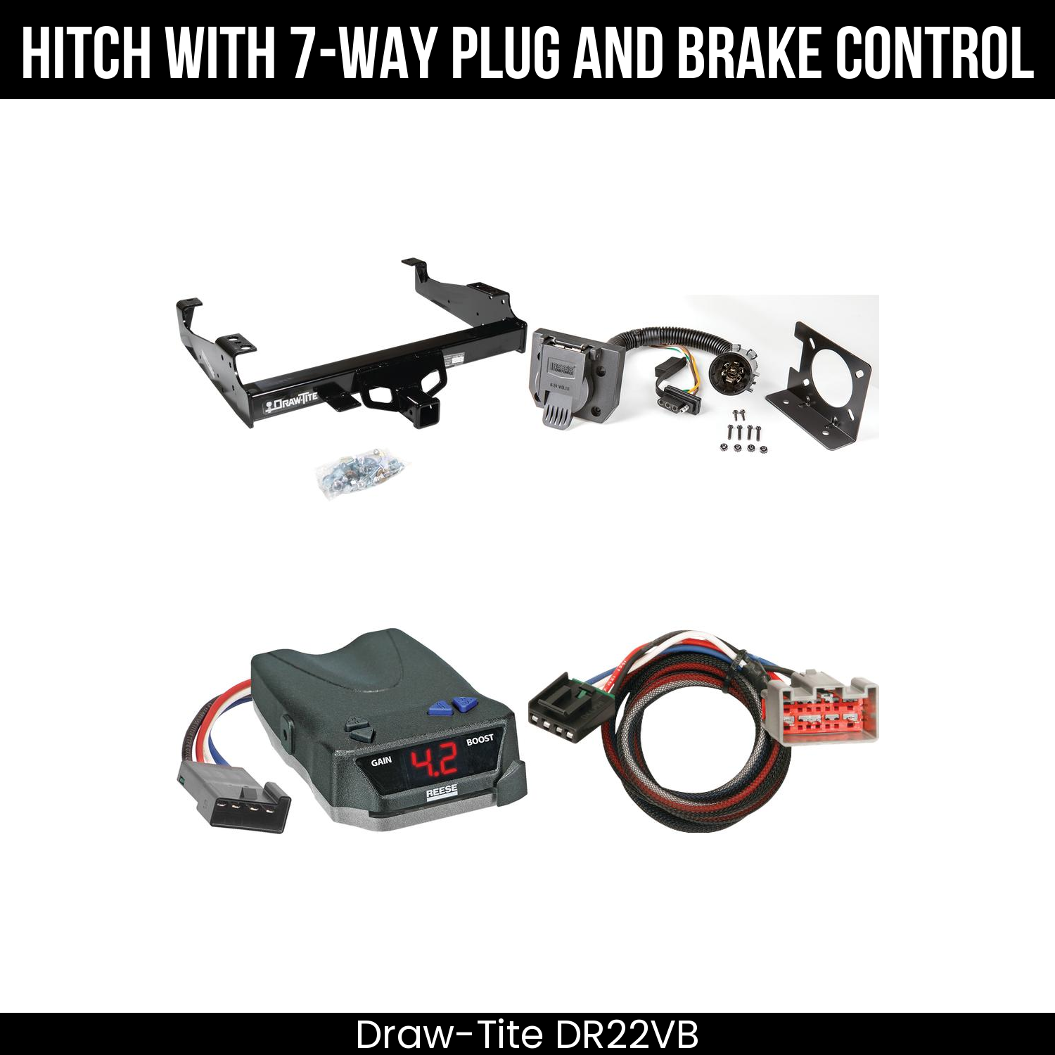 Trailer Hitch , 7-Way , Reese Brake EVN Control
