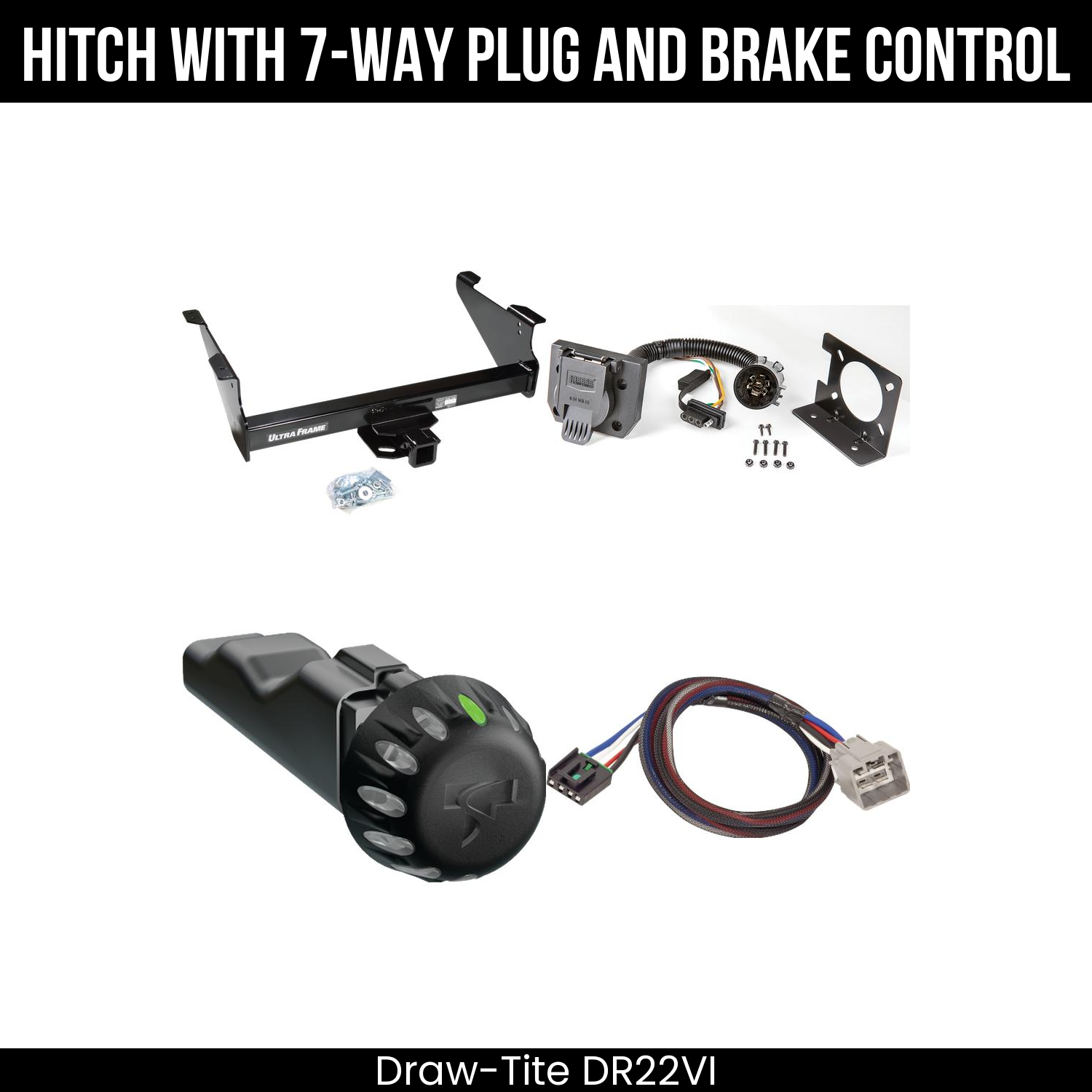 Draw Tite DR22VI Hitch With 7 Way Plug And Brake Control Bundle Featureimg
