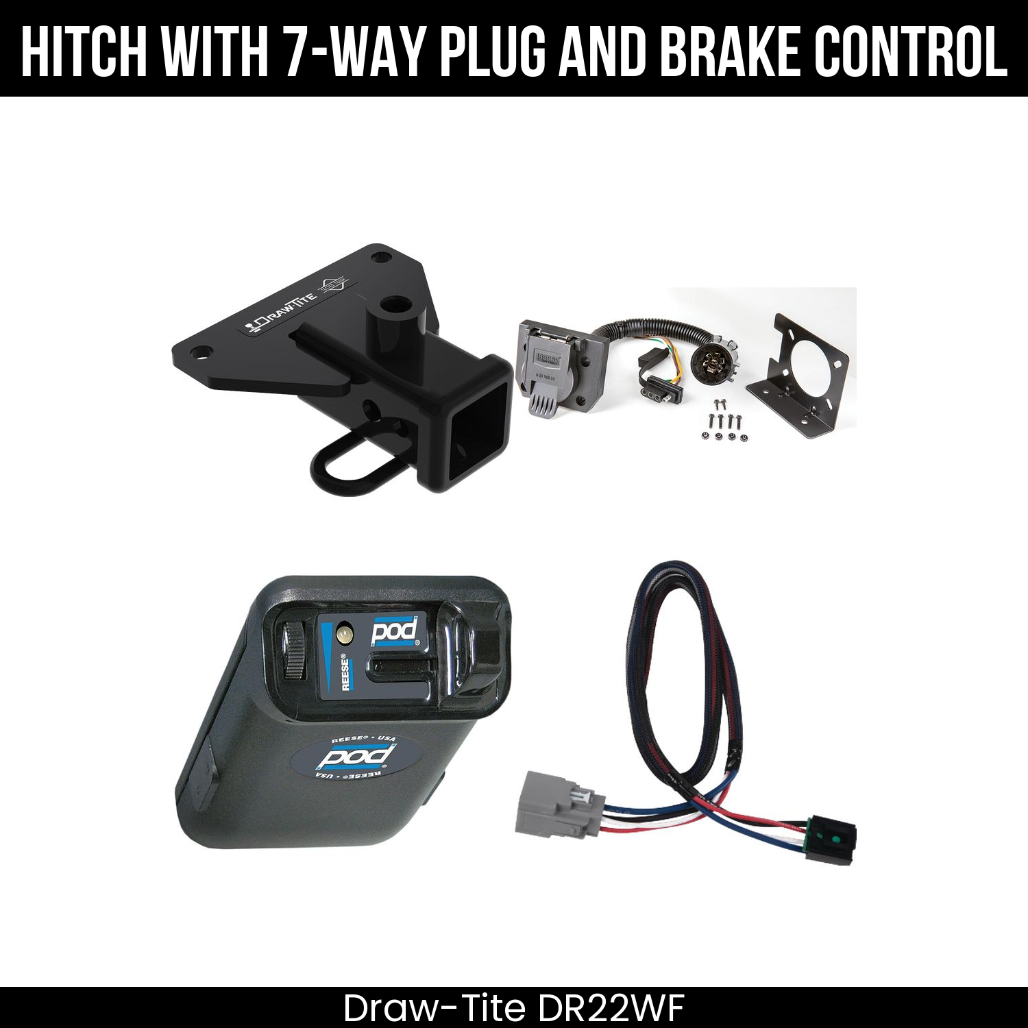 Trailer Hitch , 7-Way , Reese POD Brake Control
