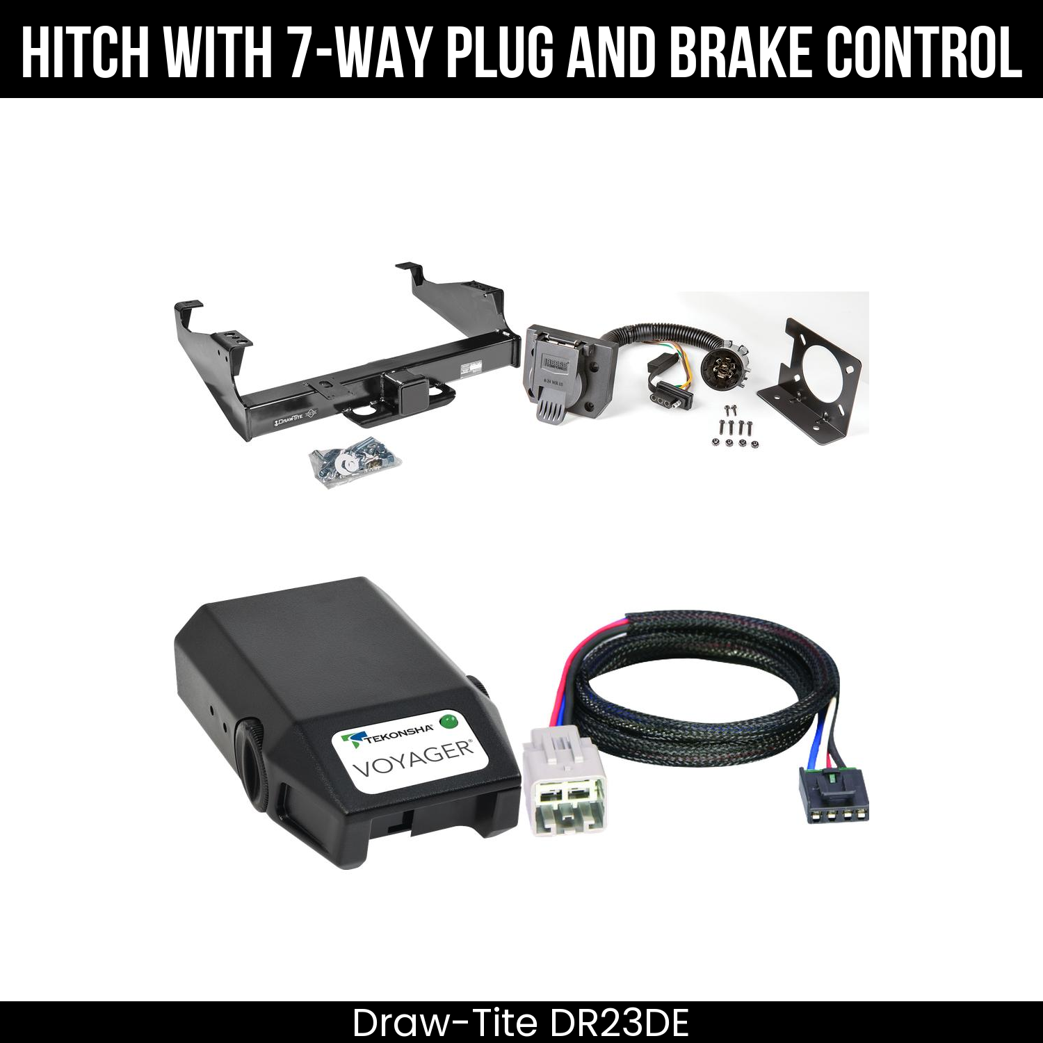 Trailer Hitch , 7-Way , Tekonsha Voyager Brake Control