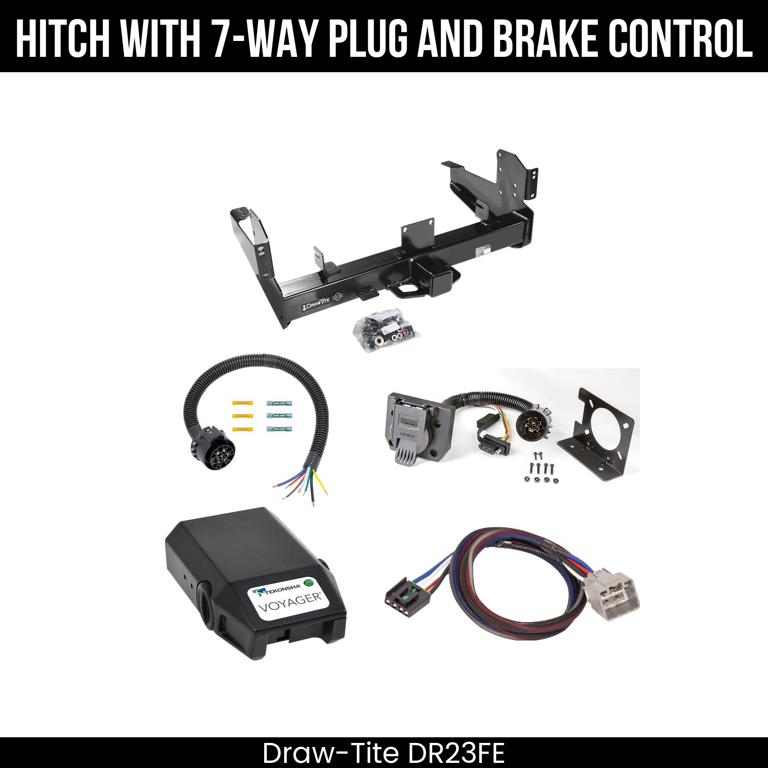Trailer Hitch , 7-Way , Tekonsha Voyager Brake Control