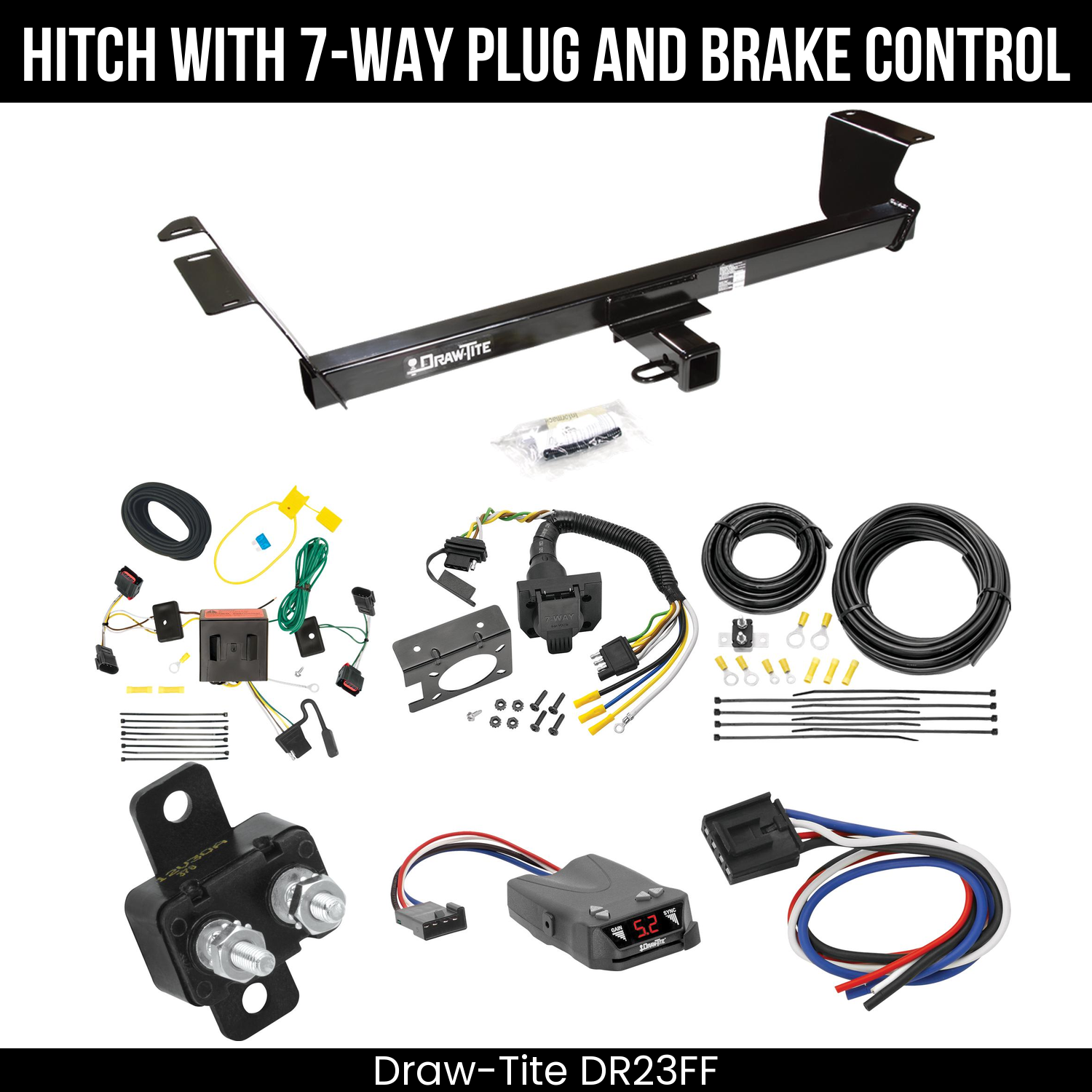 Trailer Hitch , 7-Way , Draw-Tite Activator IV Brake Control