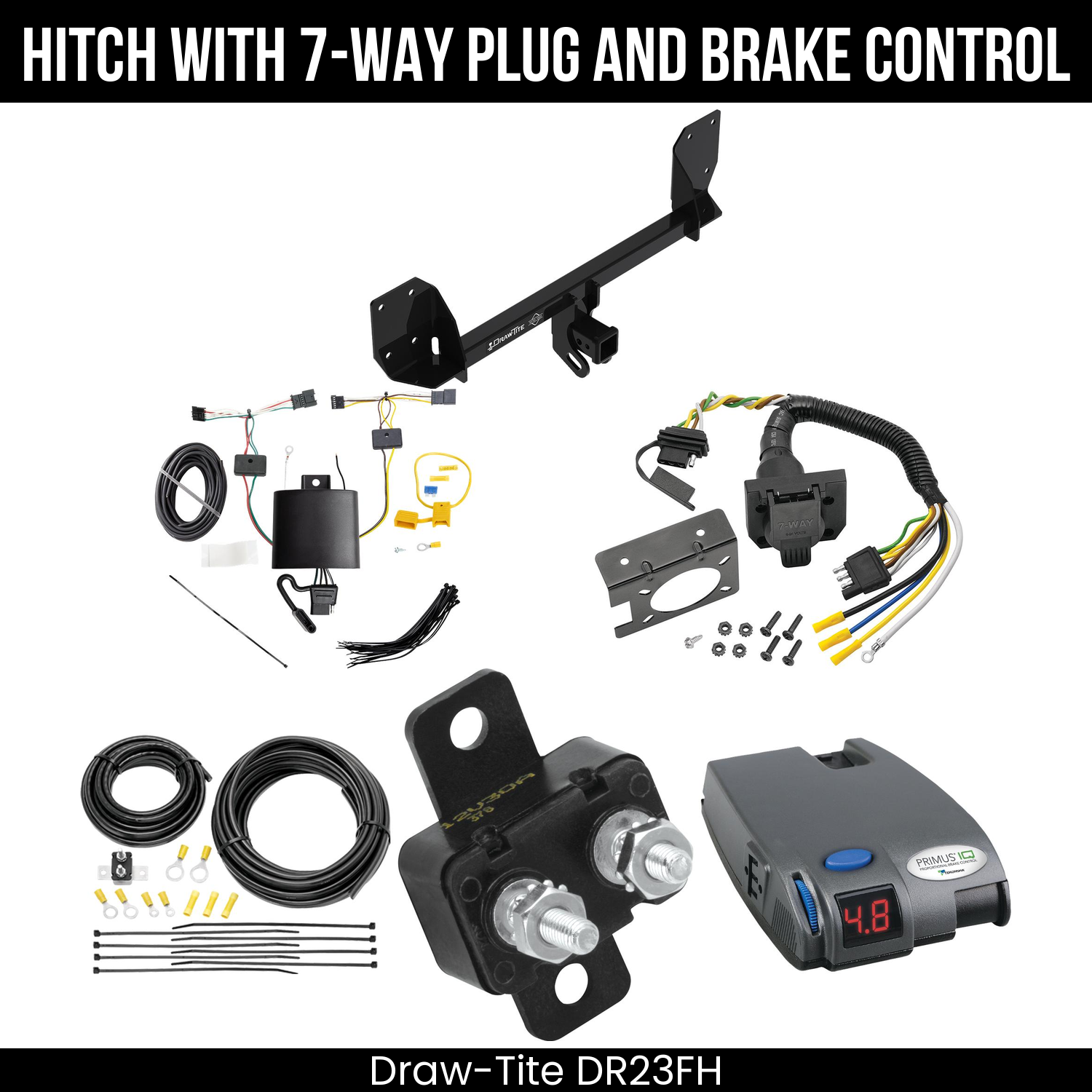 Trailer Hitch , 7-Way , Tekonsha Primus IQ Brake Control