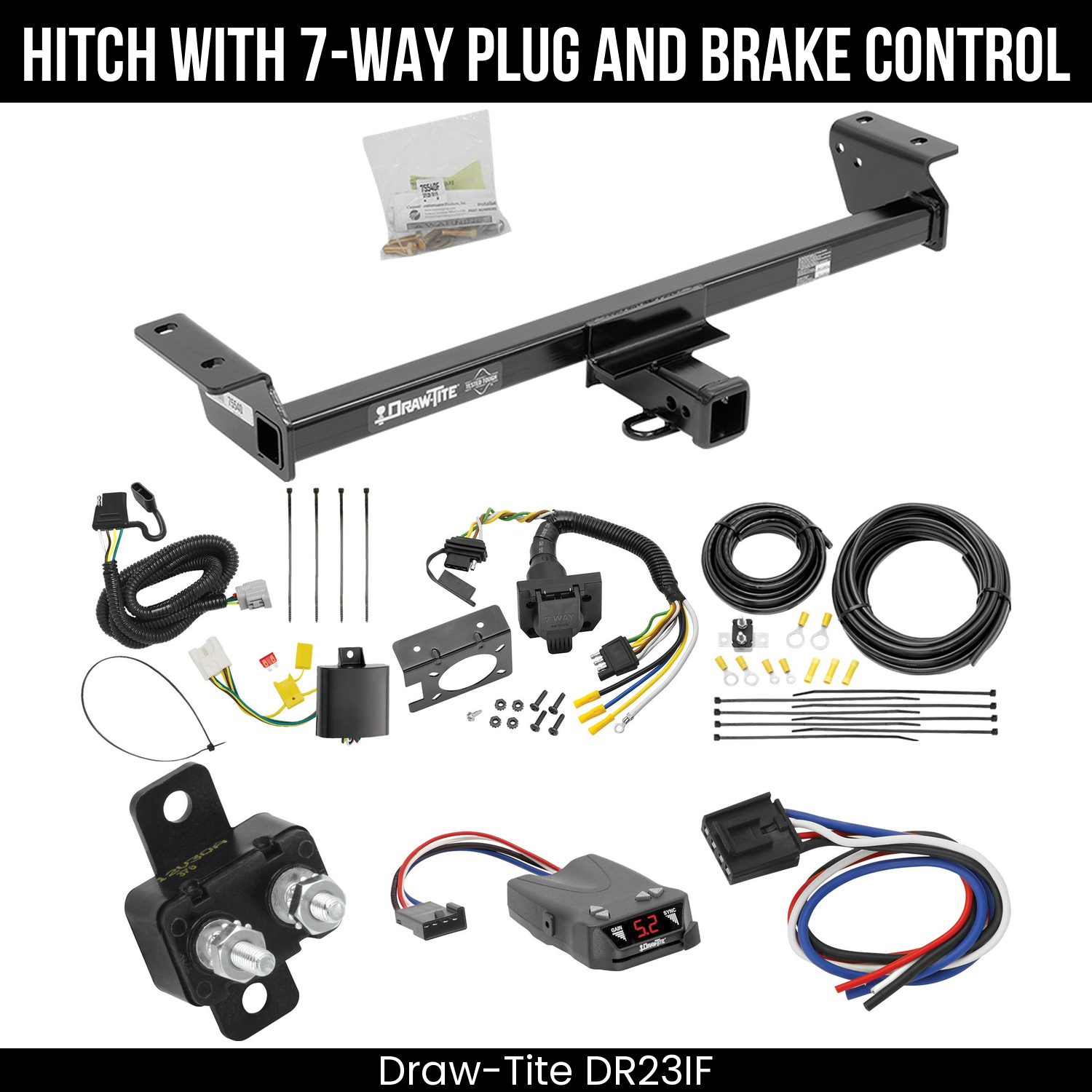 Trailer Hitch , 7-Way , Draw-Tite Activator IV Brake Control