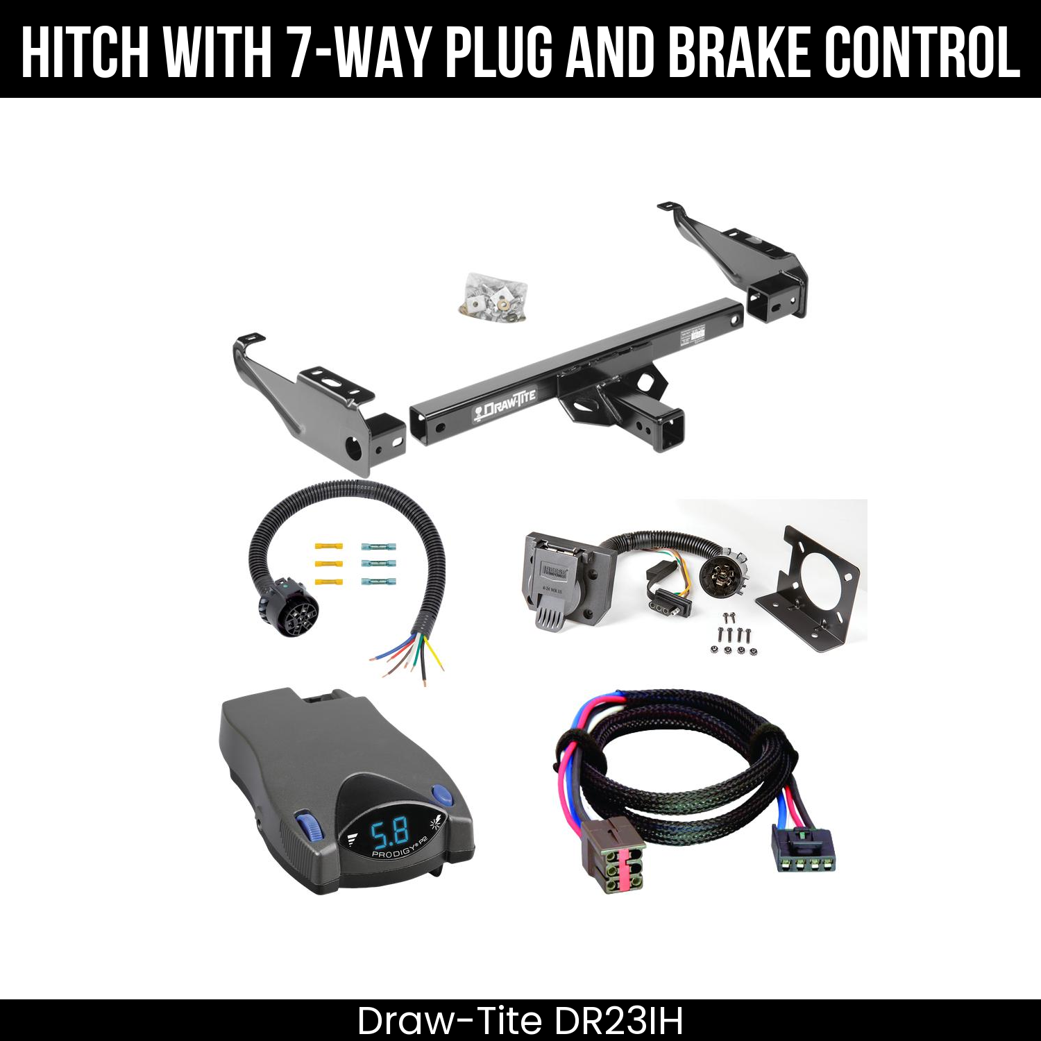 Trailer Hitch , 7-Way , Tekonsha Prodigy P2 Brake Control