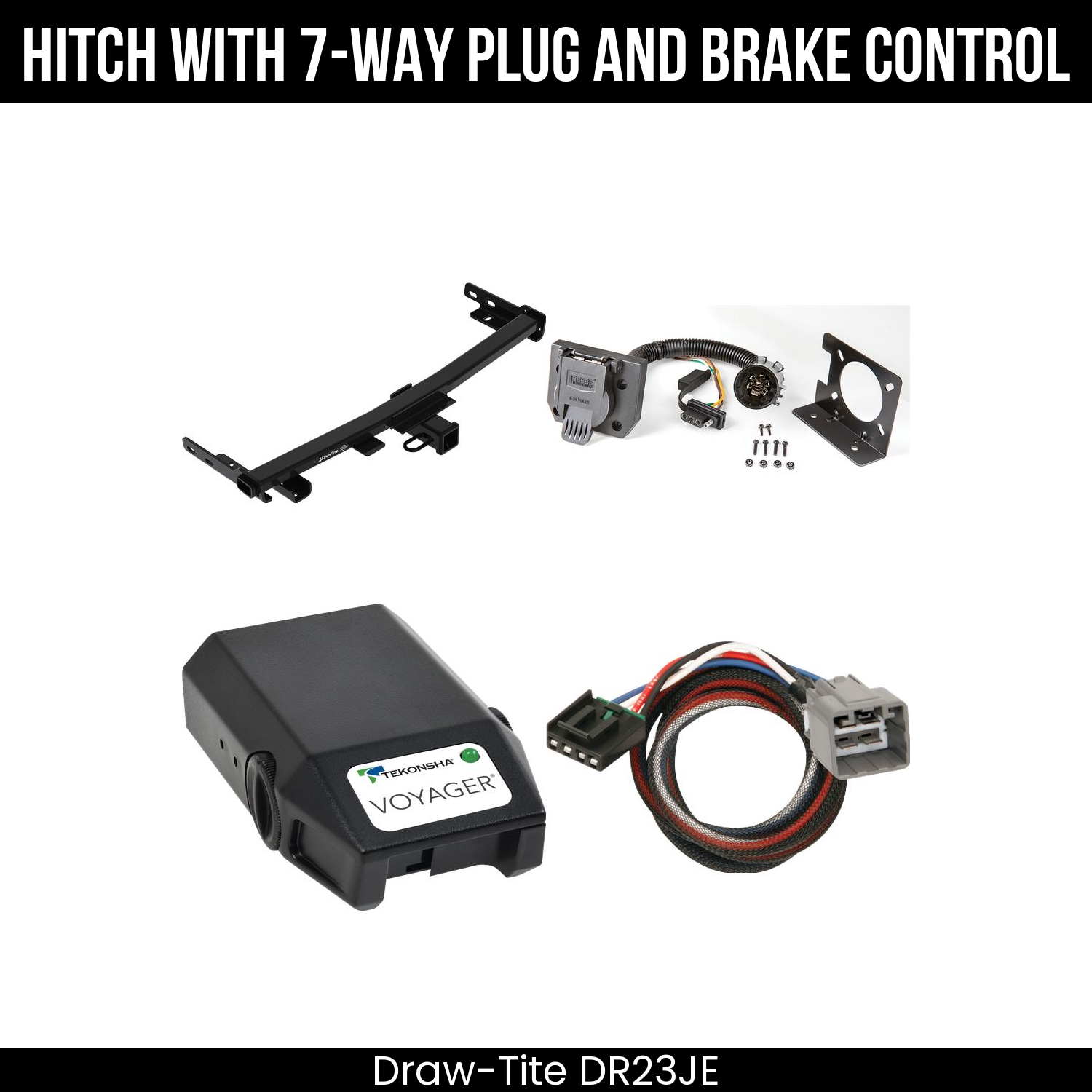 Trailer Hitch , 7-Way , Tekonsha Voyager Brake Control