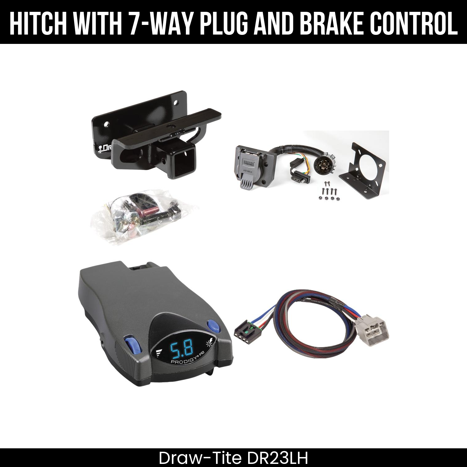 Trailer Hitch , 7-Way , Tekonsha Prodigy P2 Brake Control