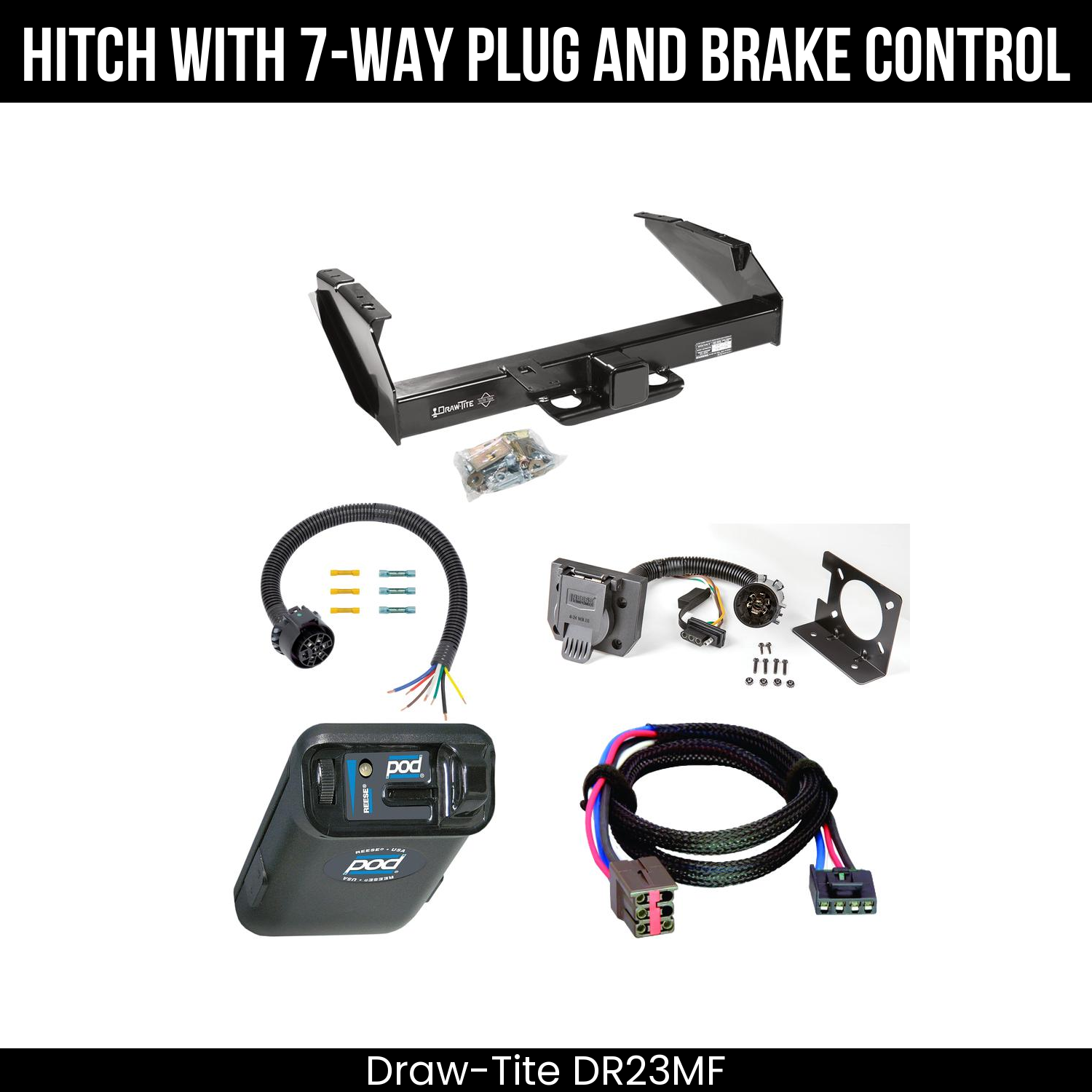 Trailer Hitch , 7-Way , Reese POD Brake Control