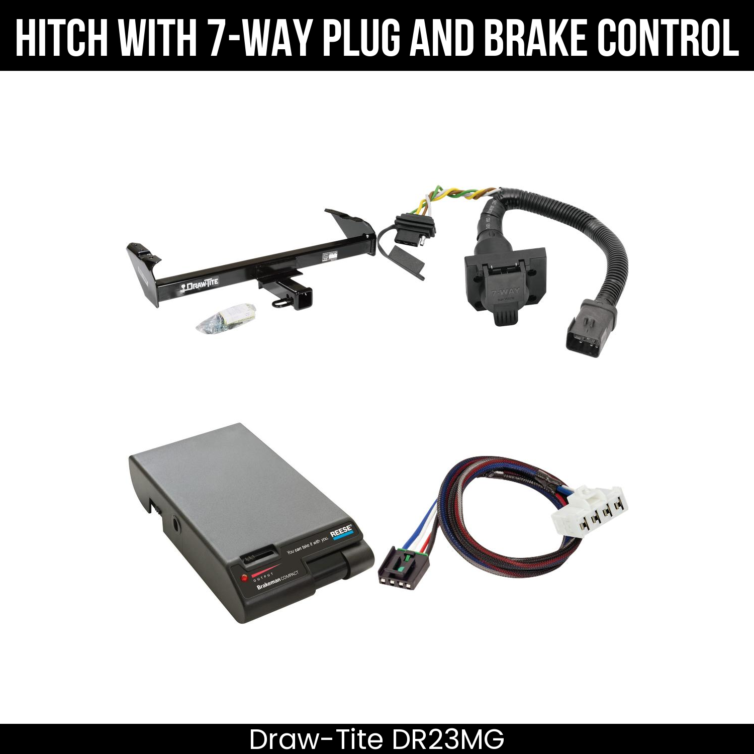 Trailer Hitch , 7-Way , Reese Brakeman Brake Control