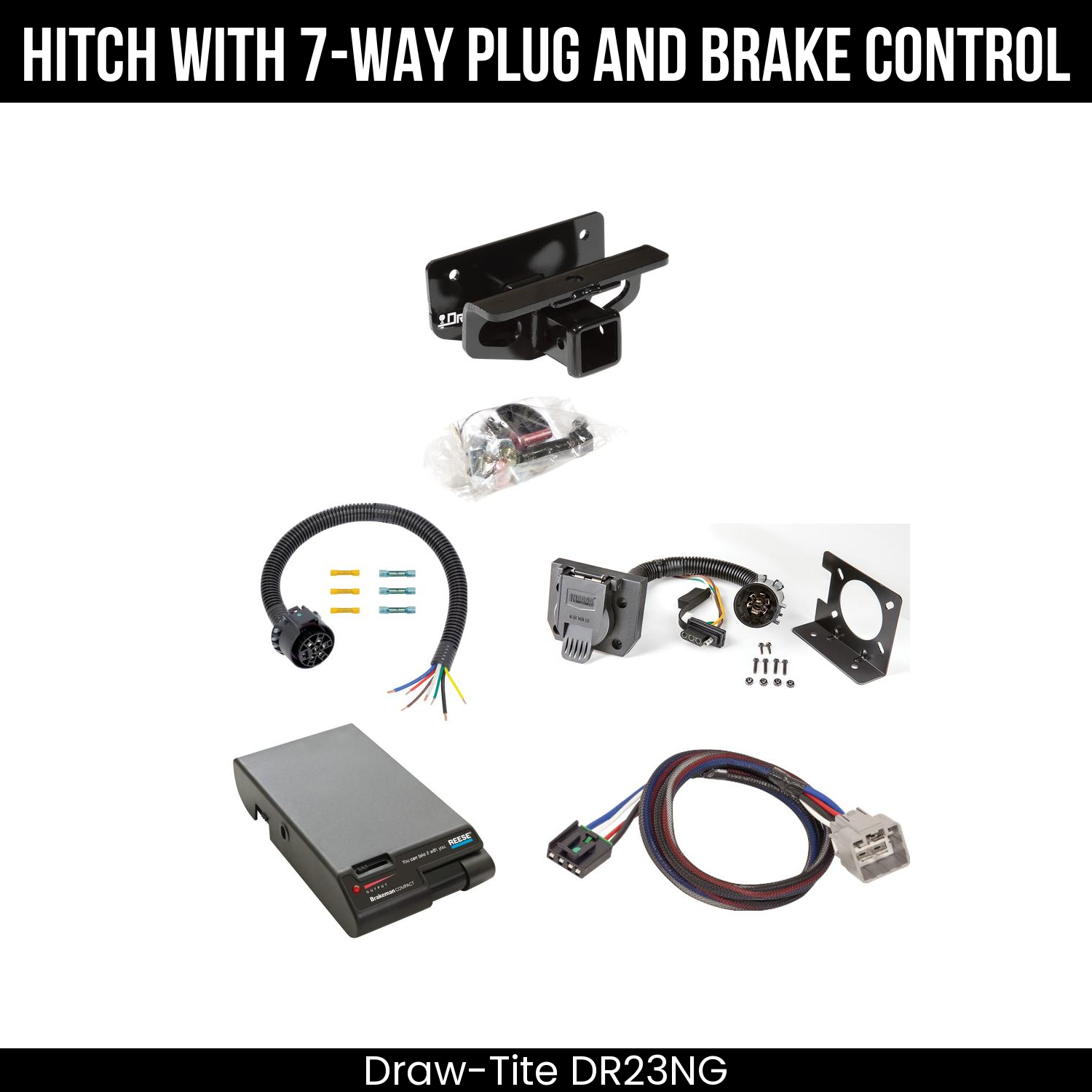 Trailer Hitch , 7-Way , Reese Brakeman Brake Control