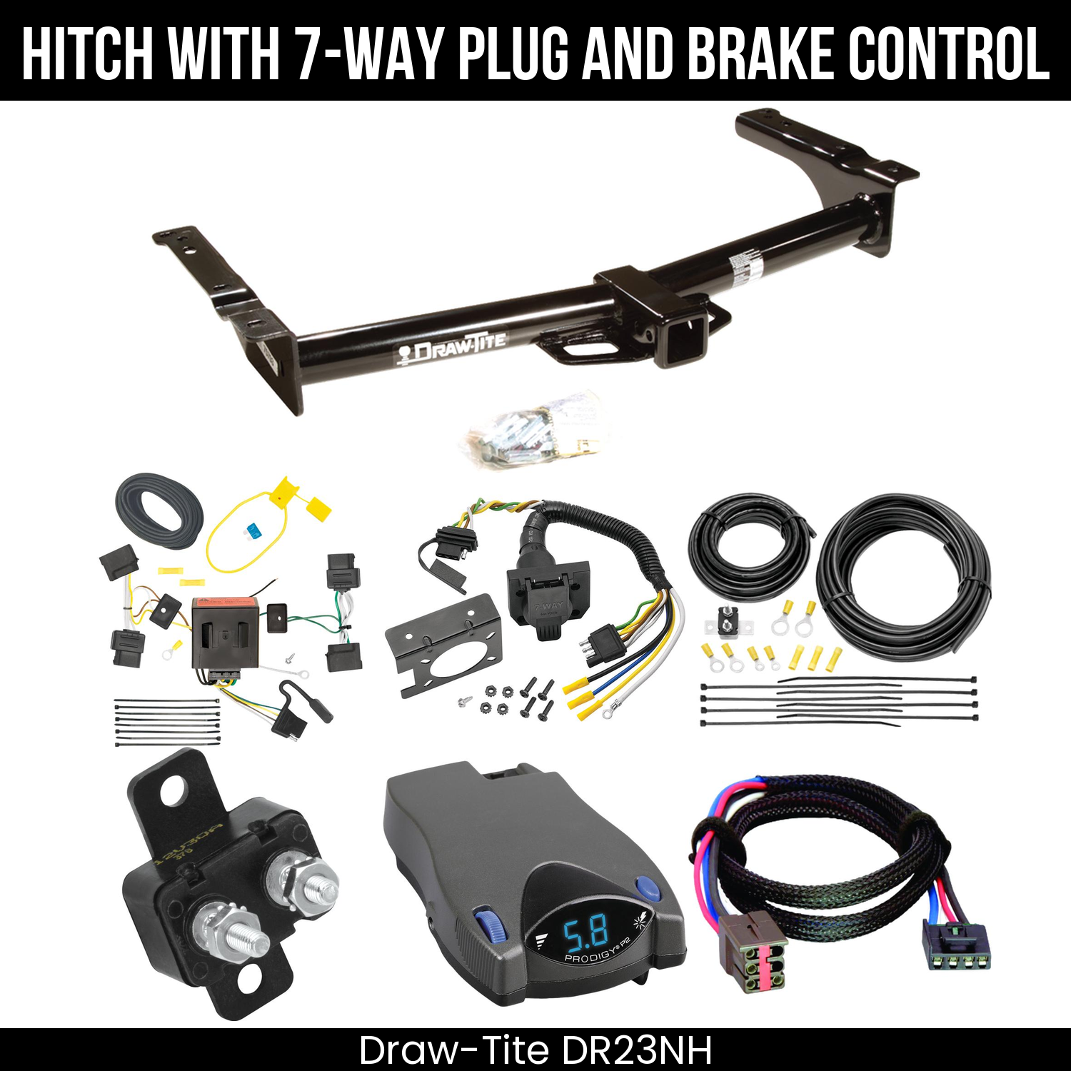 Trailer Hitch , 7-Way , Tekonsha Prodigy P2 Brake Control