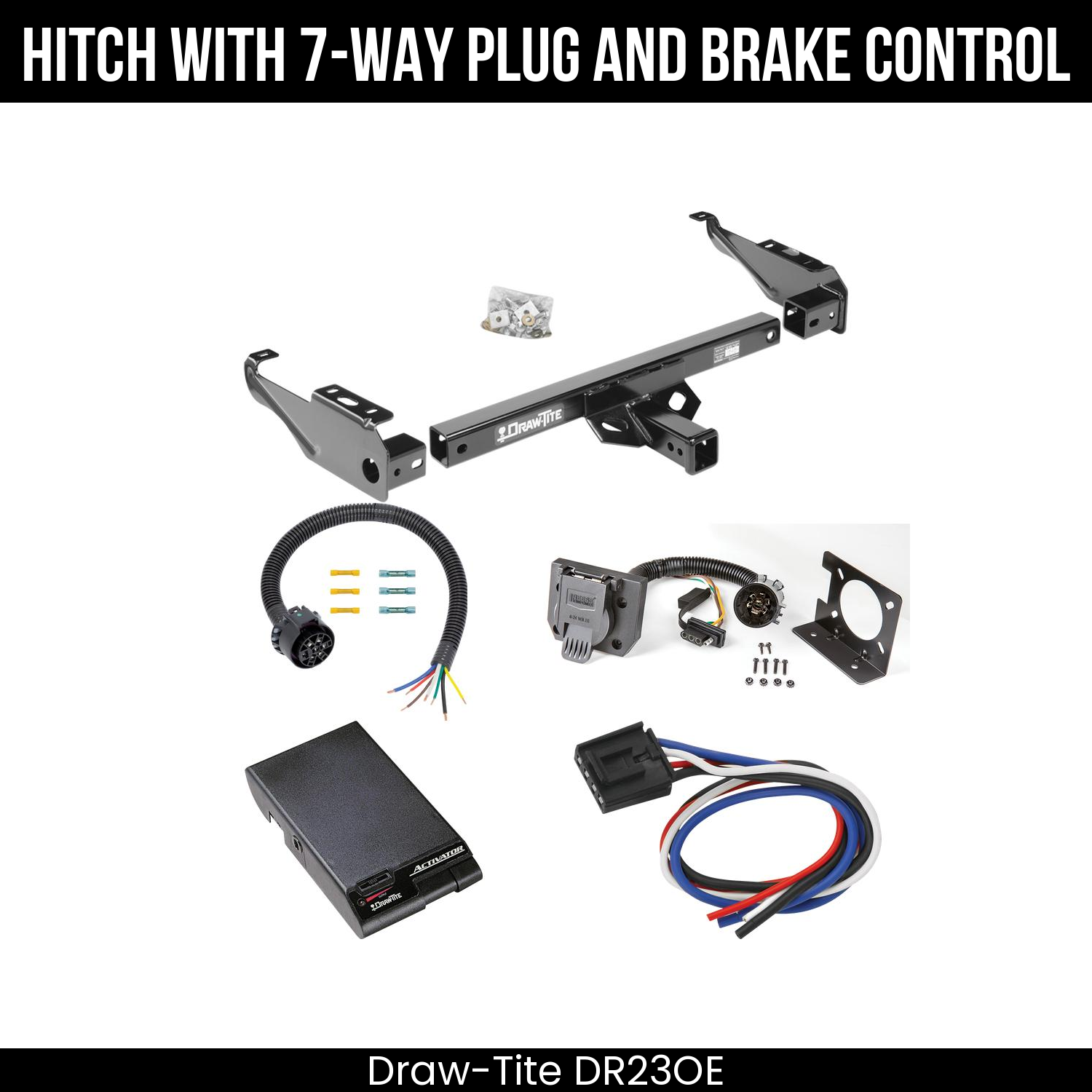 Trailer Hitch , 7-Way , Draw-Tite Activator Brake Control