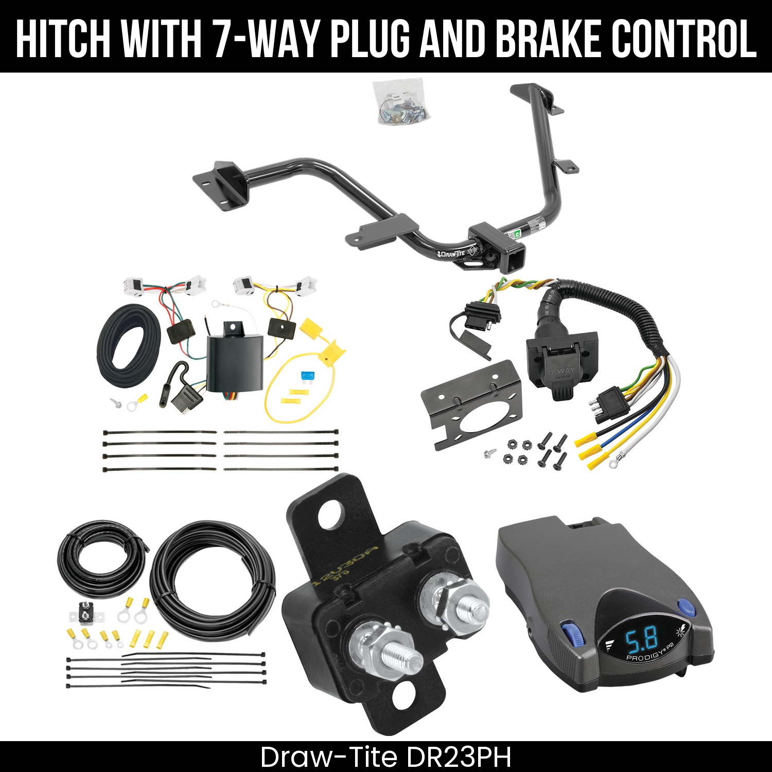 Trailer Hitch , 7-Way , Tekonsha Prodigy P2 Brake Control