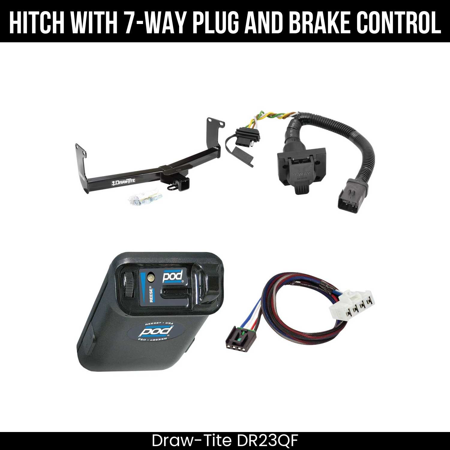 Trailer Hitch , 7-Way , Reese POD Brake Control