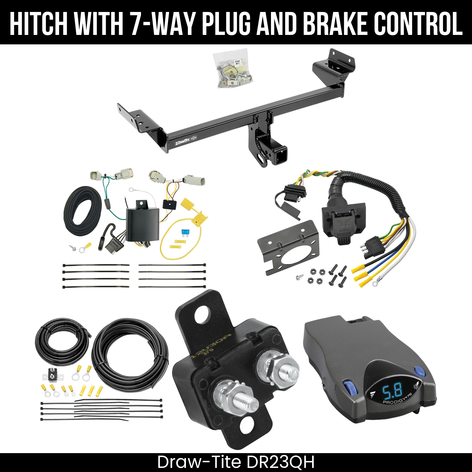 Trailer Hitch , 7-Way , Tekonsha Prodigy P2 Brake Control